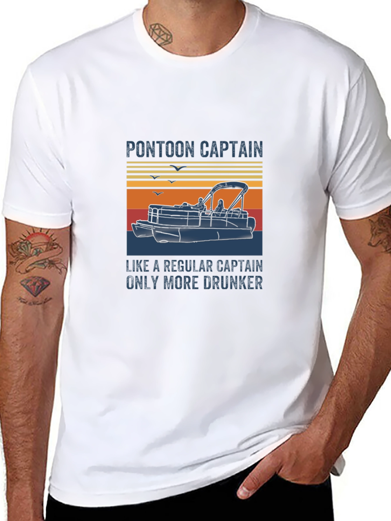 Pontoon Captain T-Shirt - More Drunker