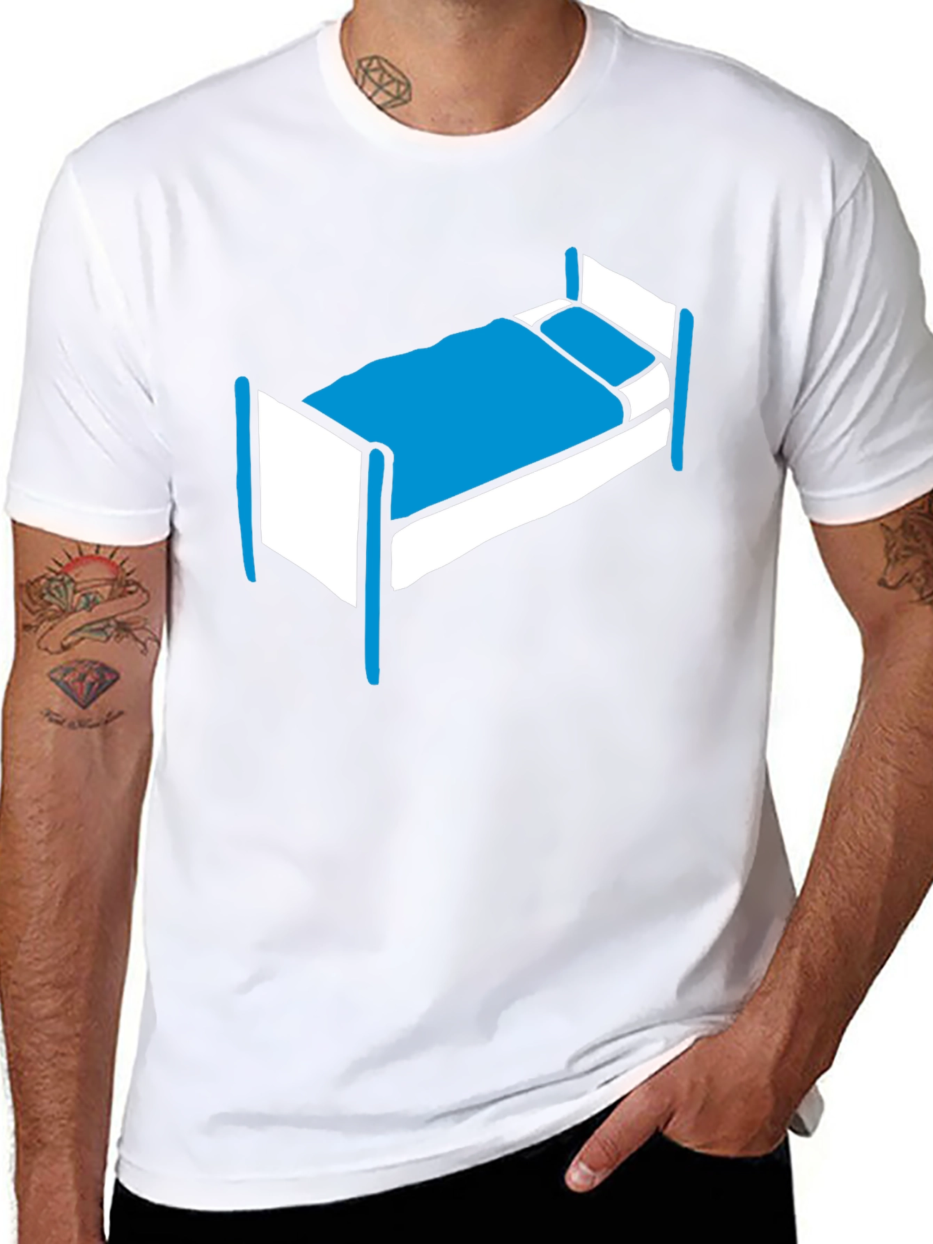 Bed Graphic Tee - Relaxed Comfort Shirt