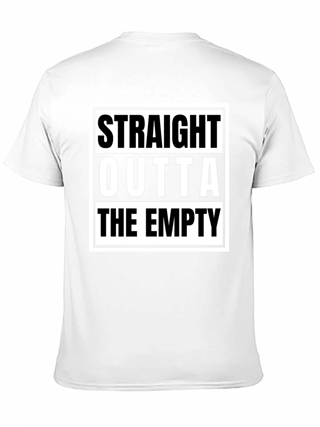 Straight Outta The Empty Graphic Tee - Black