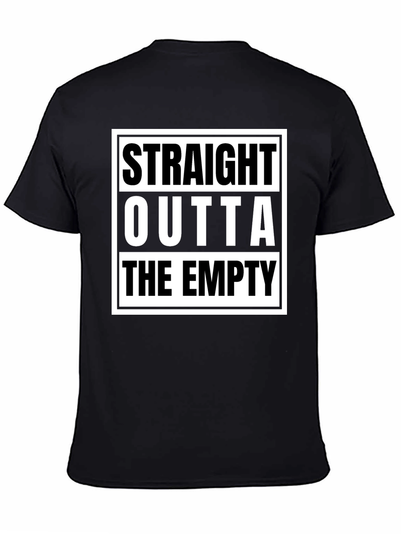 Straight Outta The Empty Graphic Tee - Black