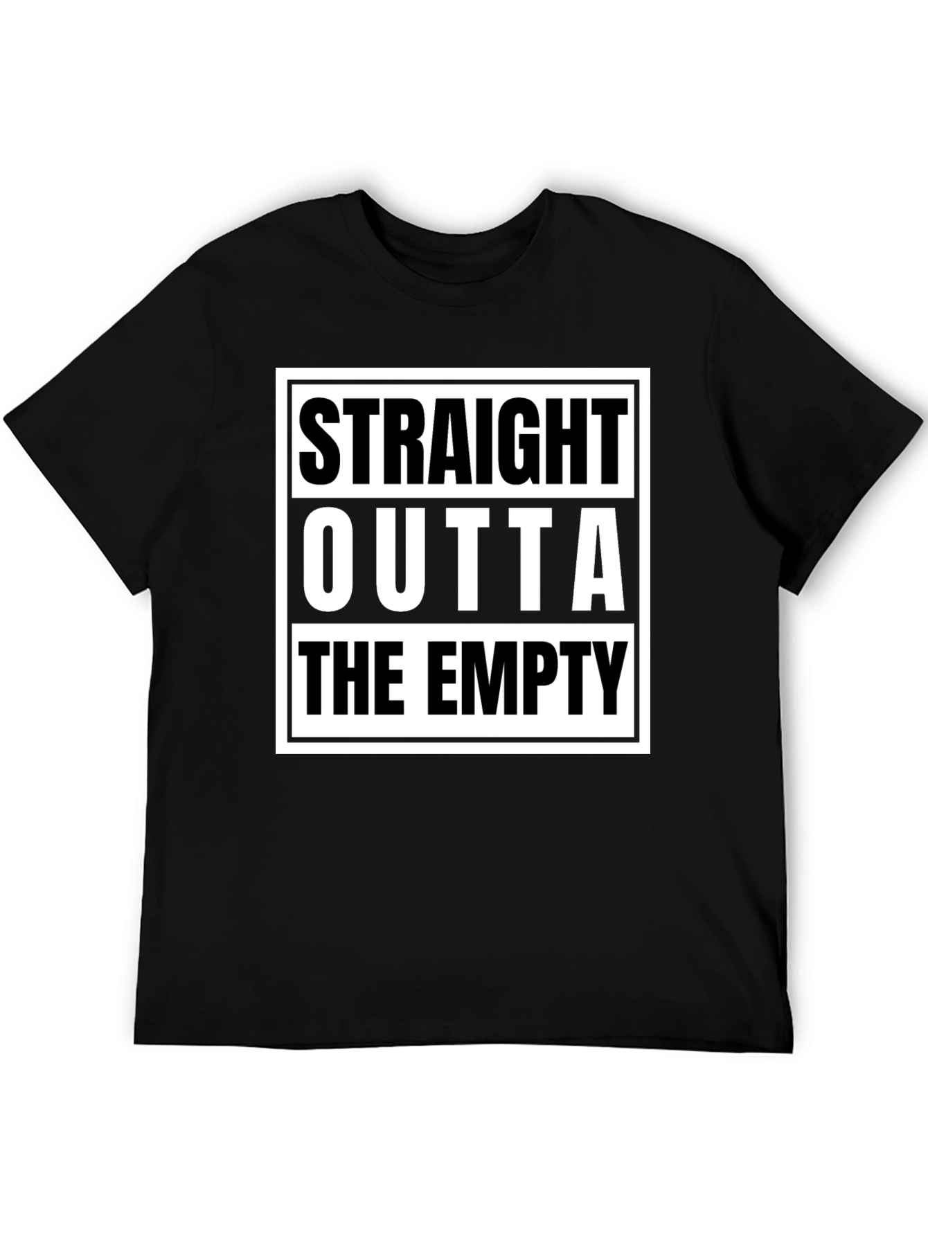 Straight Outta The Empty Graphic Tee - Black