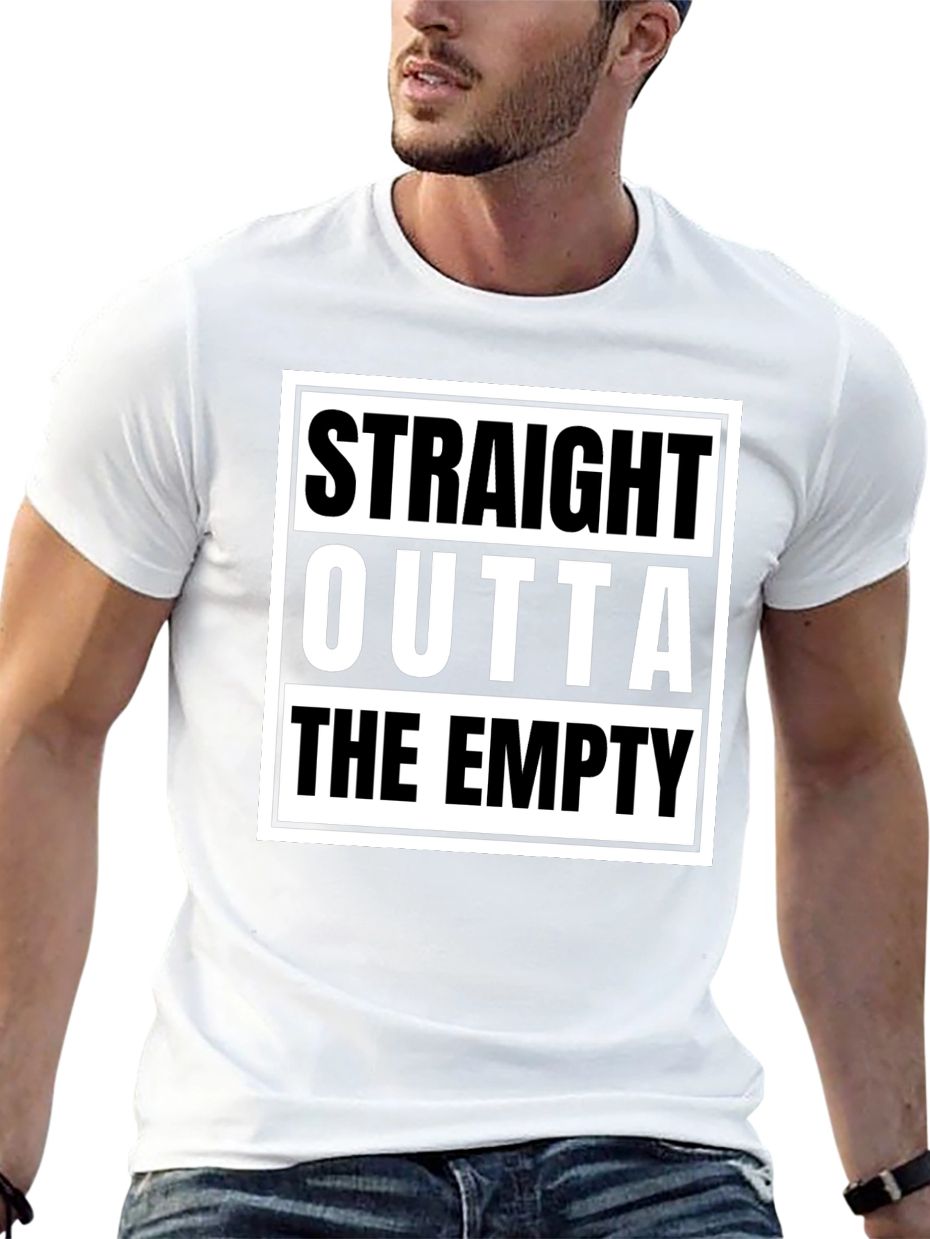 Straight Outta The Empty Graphic Tee - Black