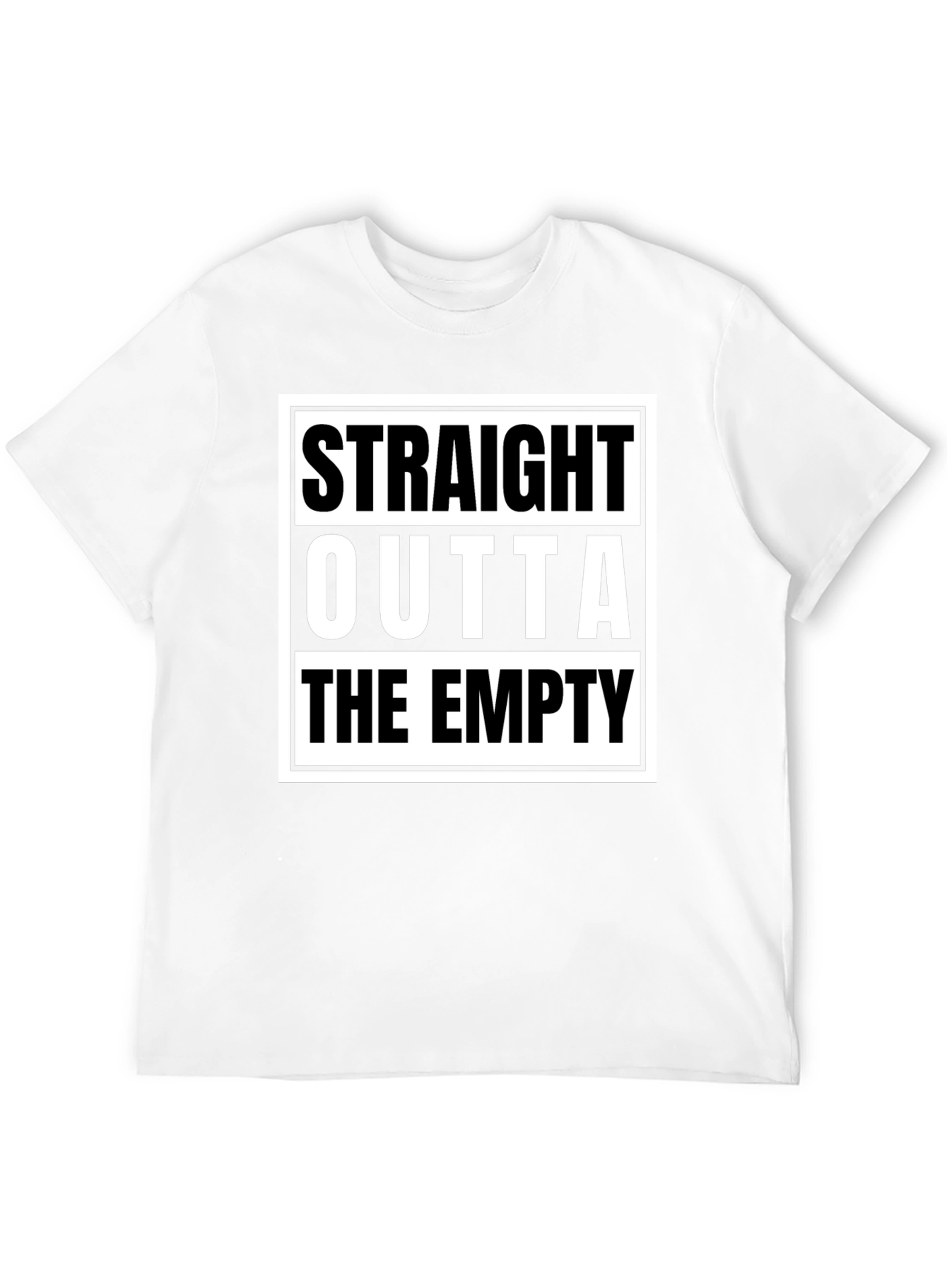 Straight Outta The Empty Graphic Tee - Black