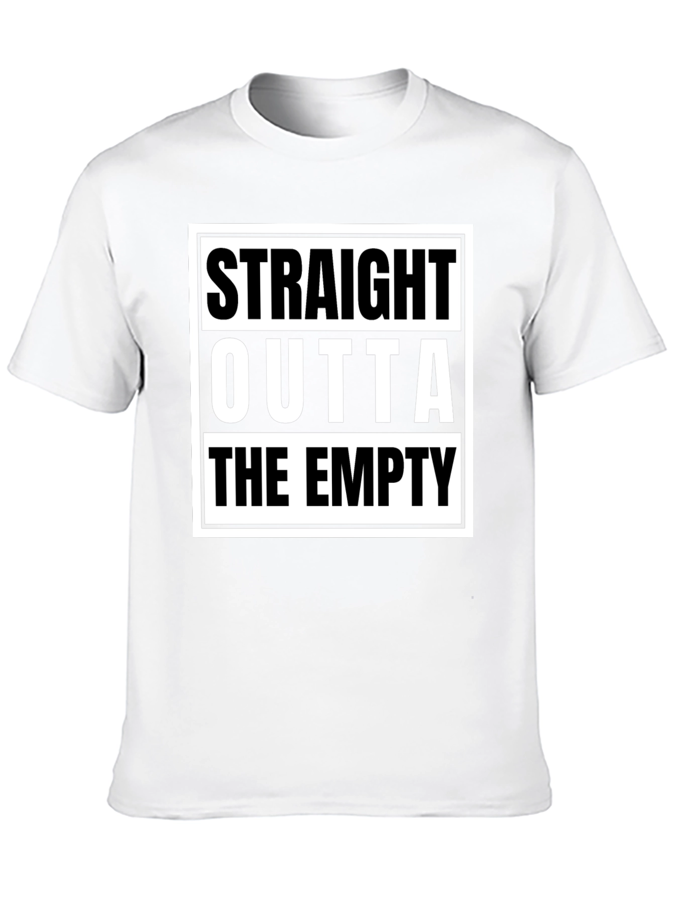 Straight Outta The Empty Graphic Tee - Black