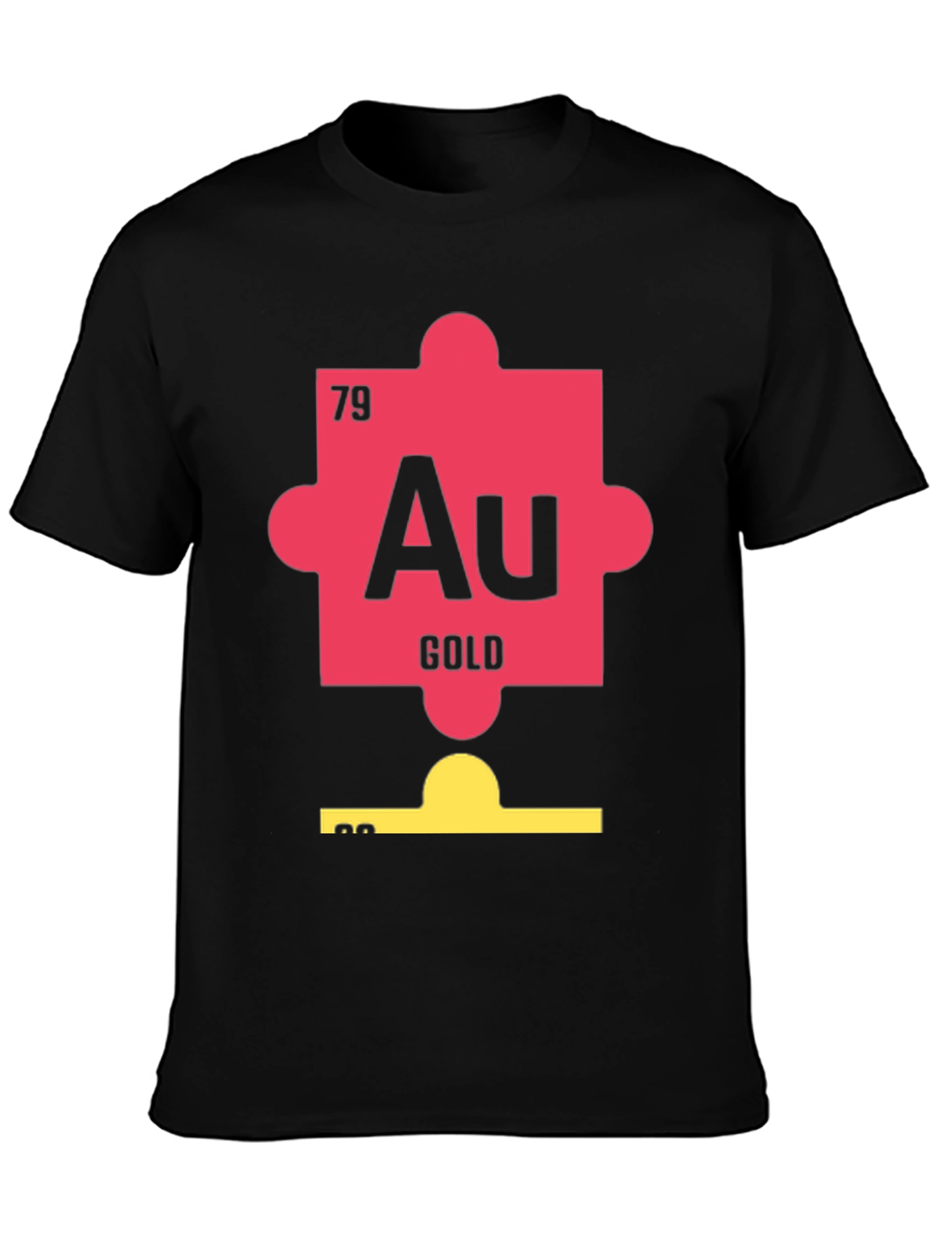 Gold Element Periodic Table Funny Autism Awareness T-Shirt