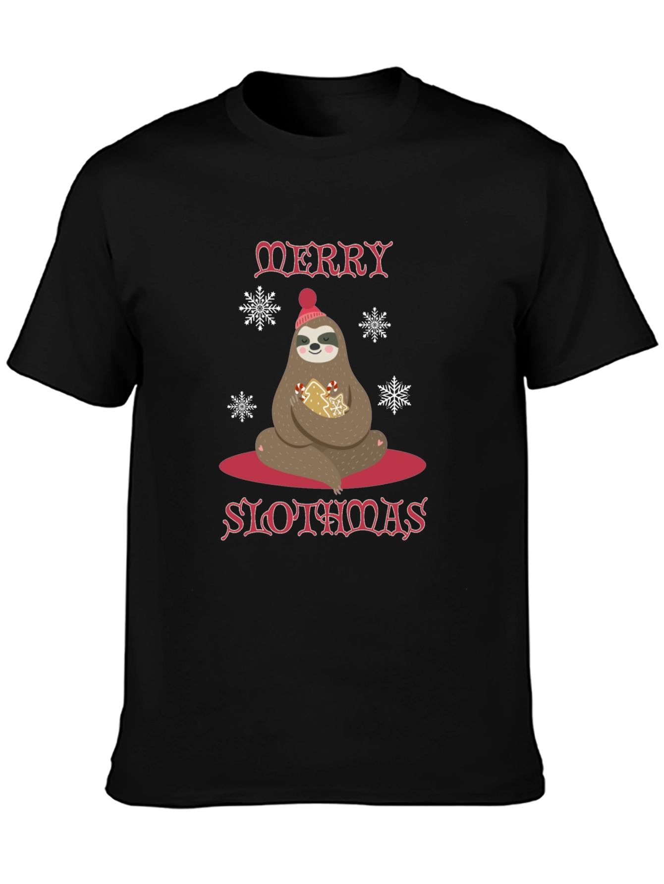 Merry Slothmas T-Shirt Holiday Sloth Tee