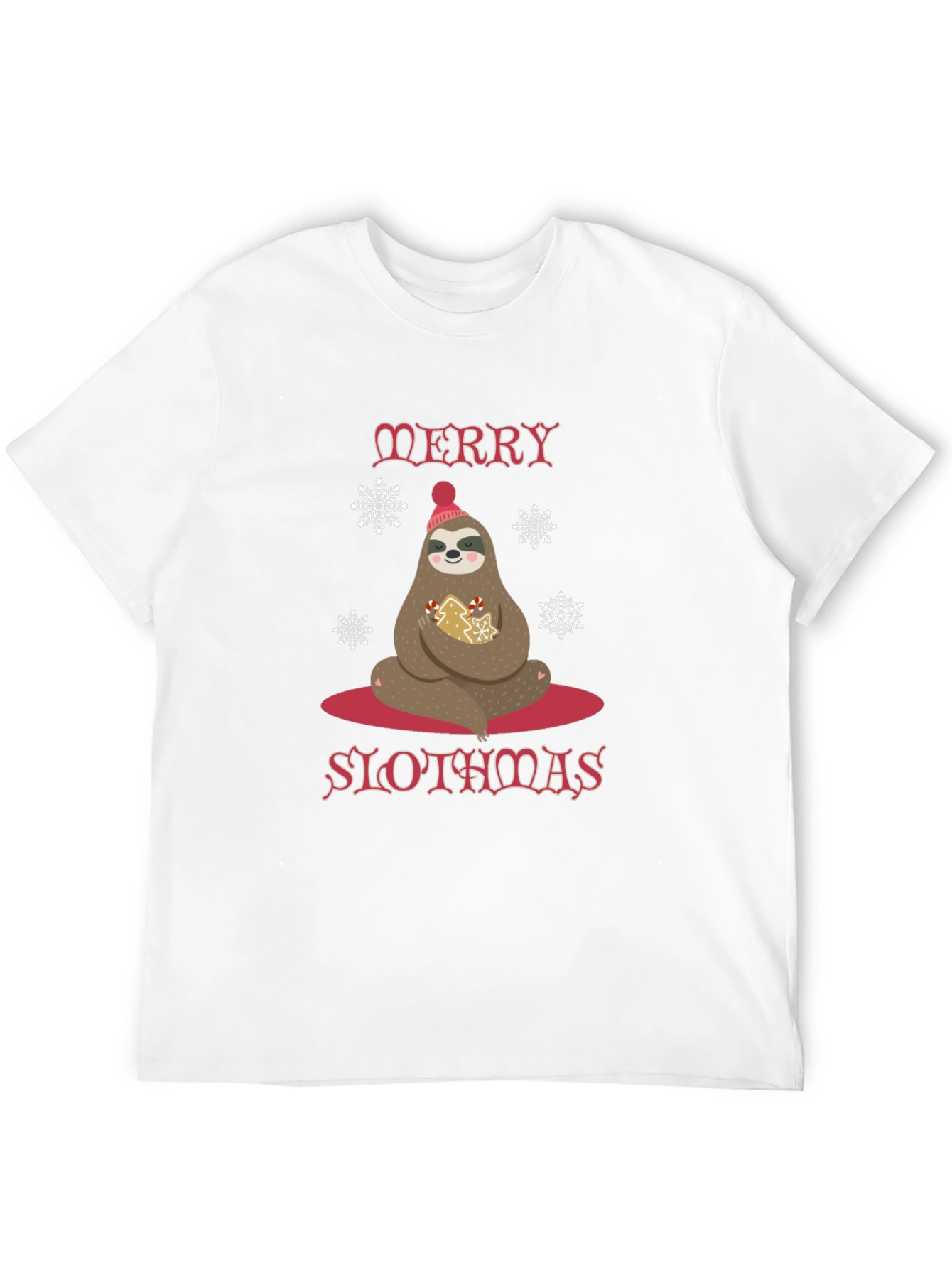 Merry Slothmas T-Shirt Holiday Sloth Tee
