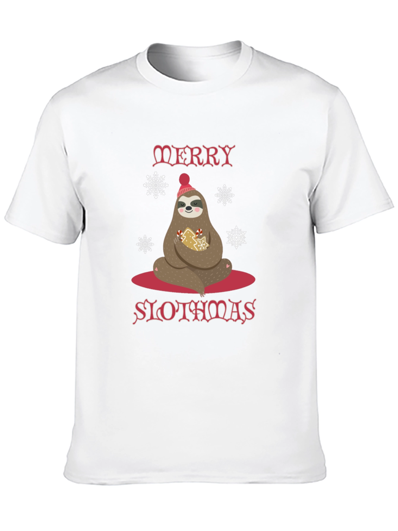Merry Slothmas T-Shirt Holiday Sloth Tee