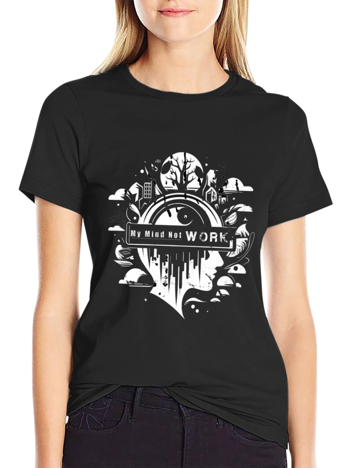 My Mind Not Work Graphic Tee