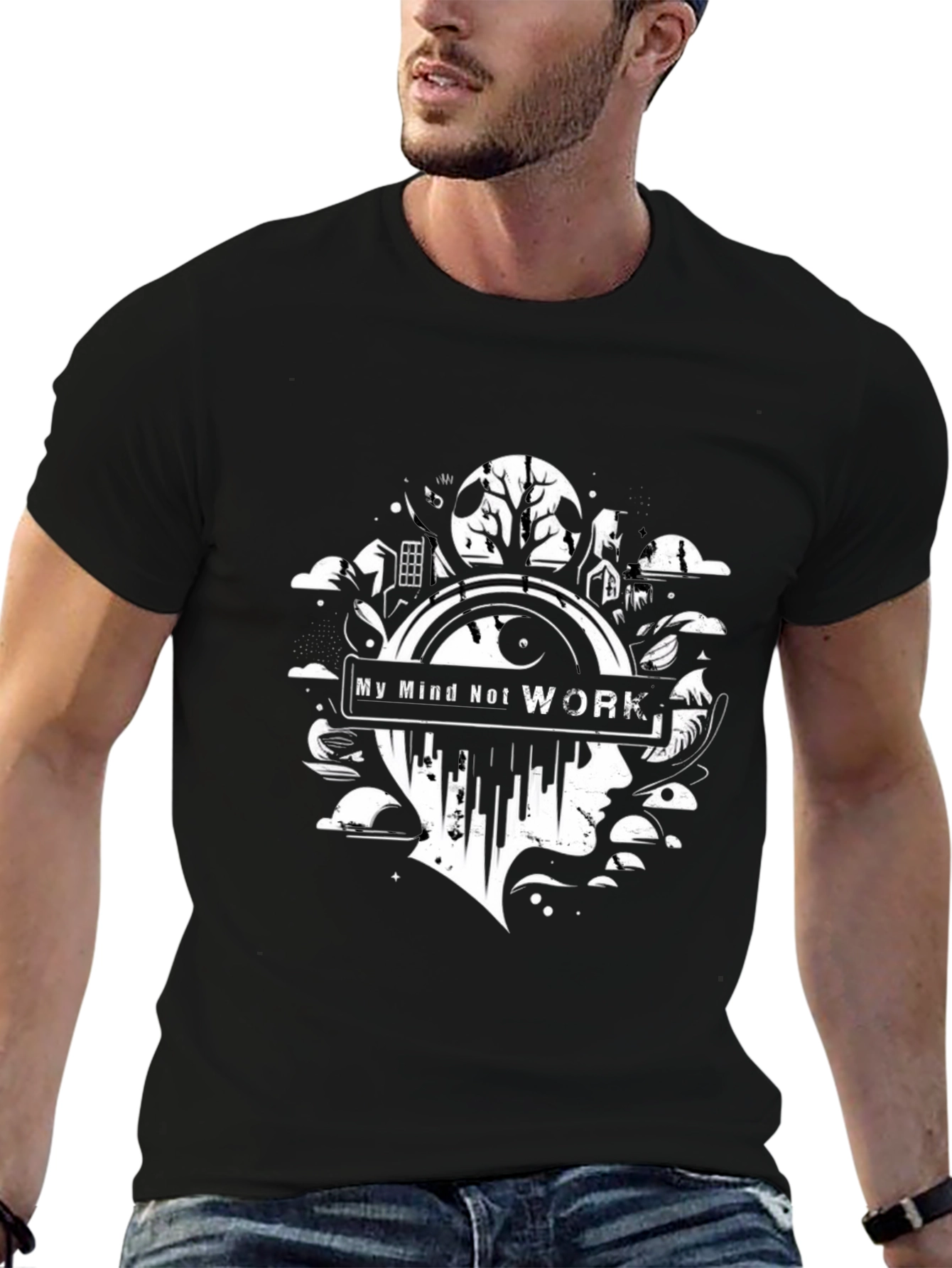My Mind Not Work Graphic Tee