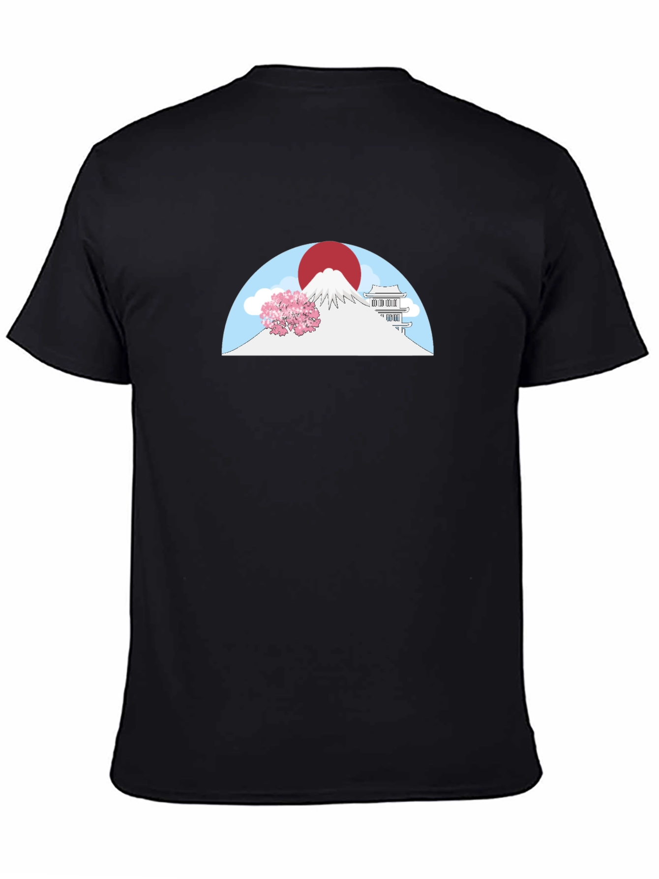 Japanese Mt Fuji T-Shirt - Black