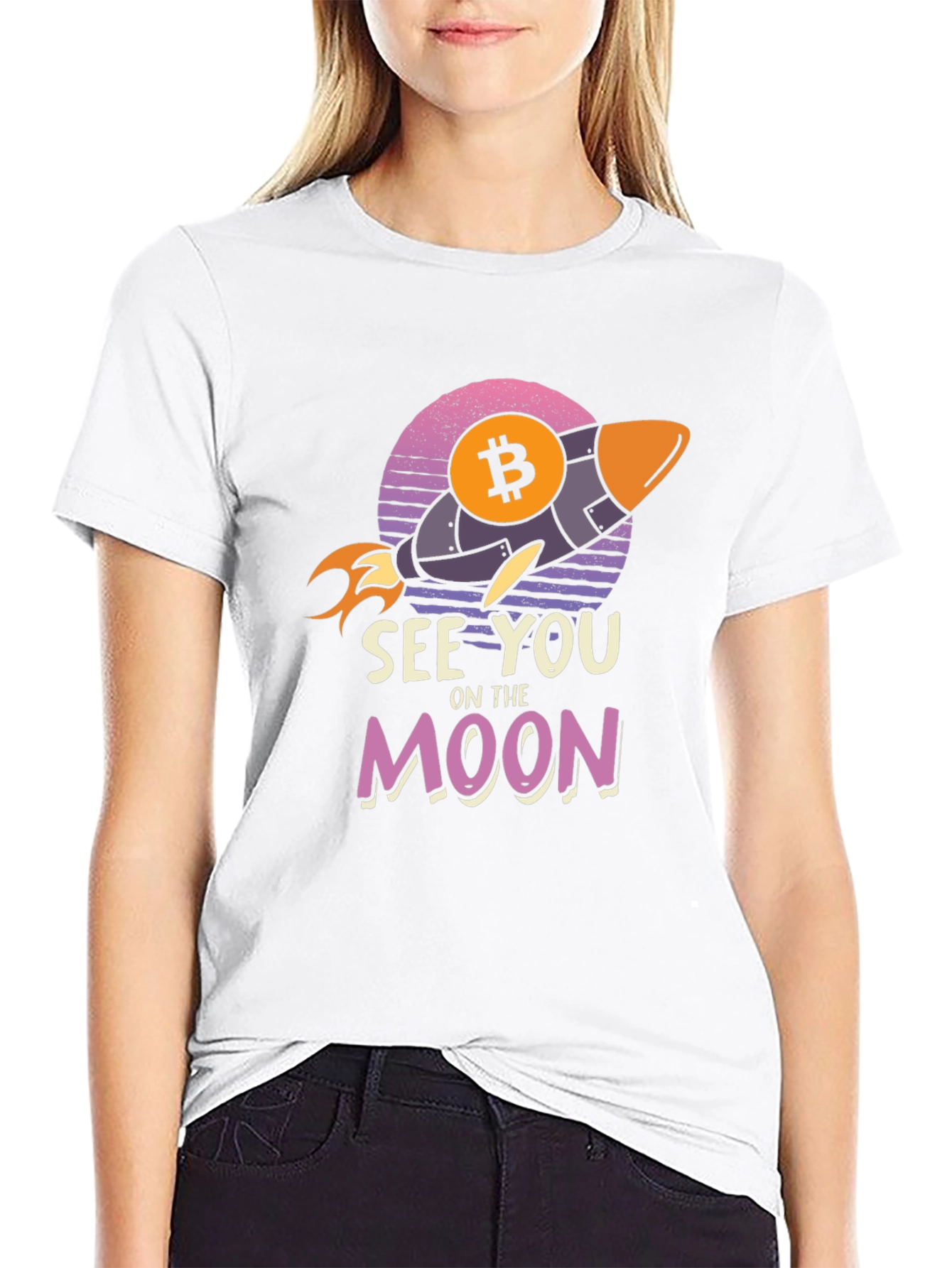 Bitcoin Rocket T-Shirt - See You on the Moon!