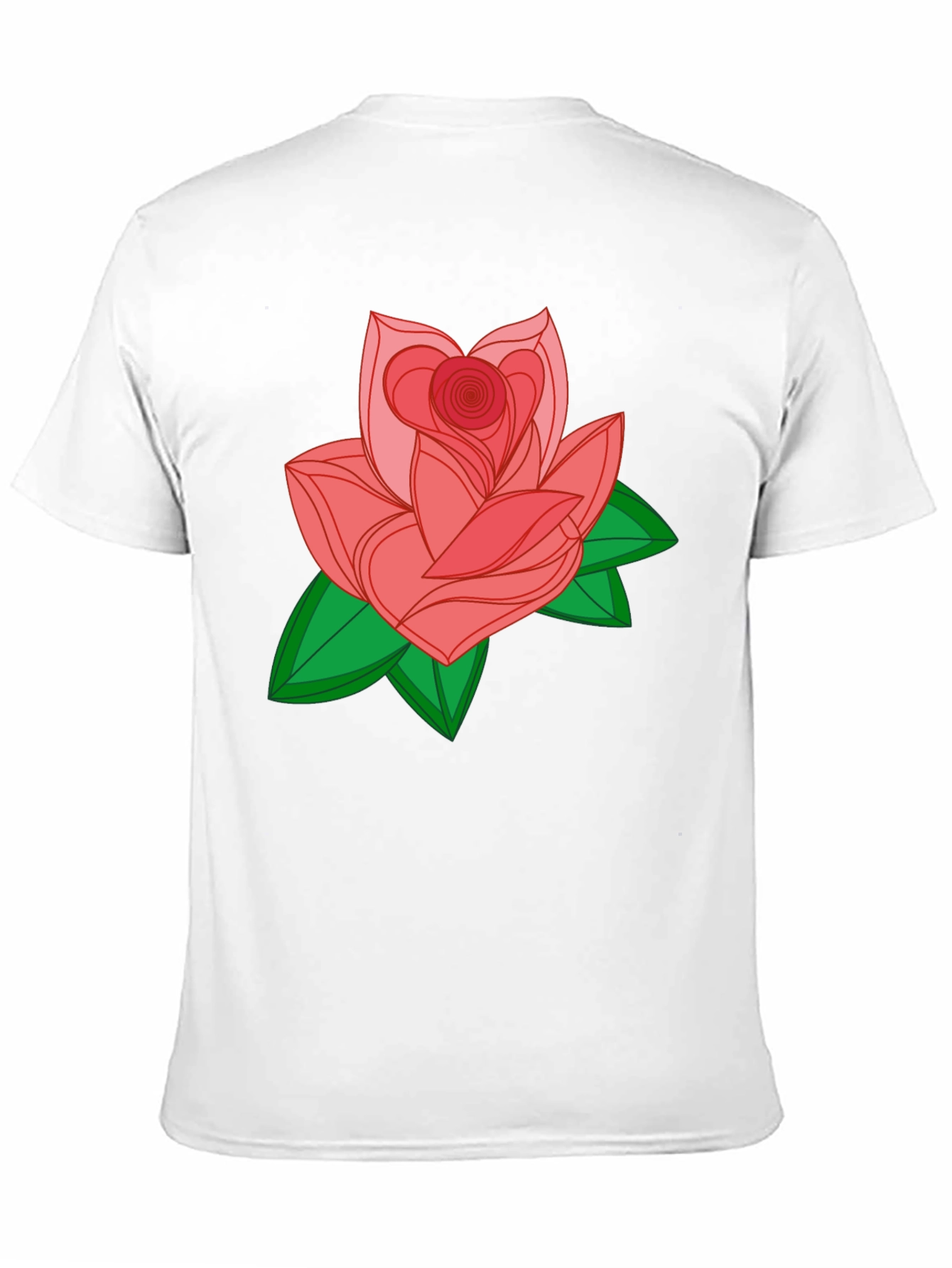 Rose Graphic Black T-Shirt - Stylish & Comfortable