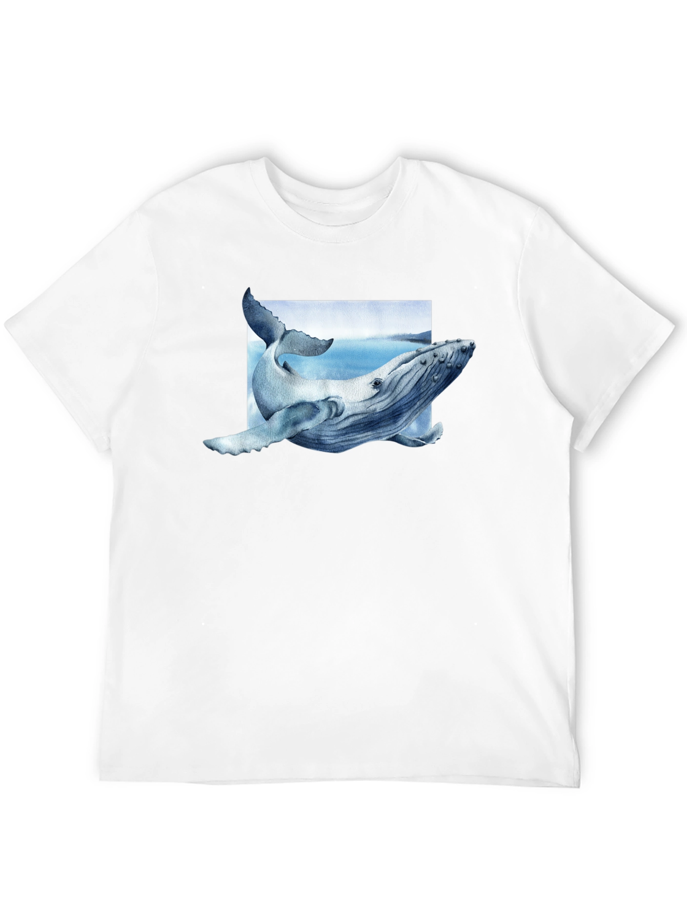 Whale Graphic Tee - Aquatic Art Shirt