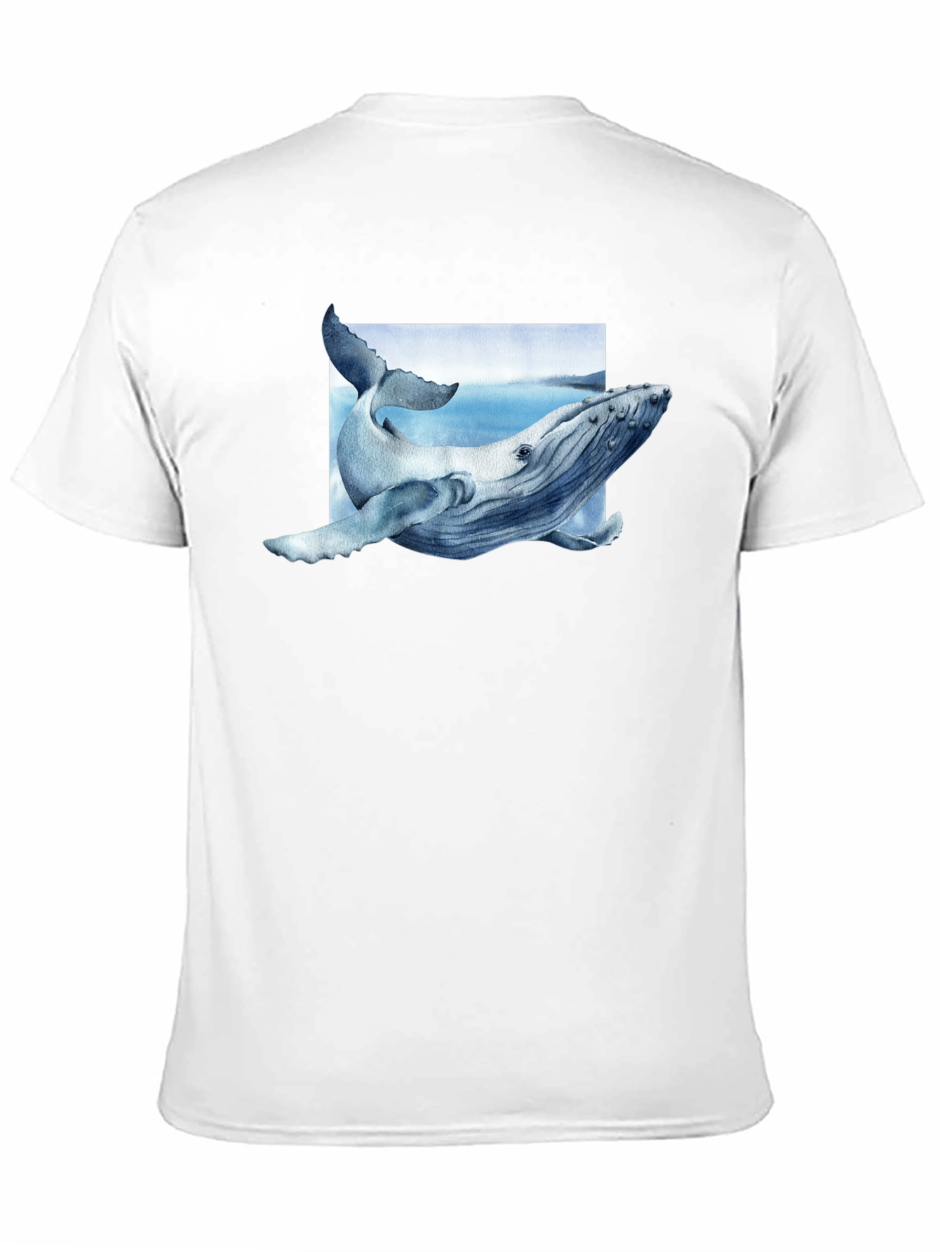 Whale Graphic Tee - Aquatic Art Shirt