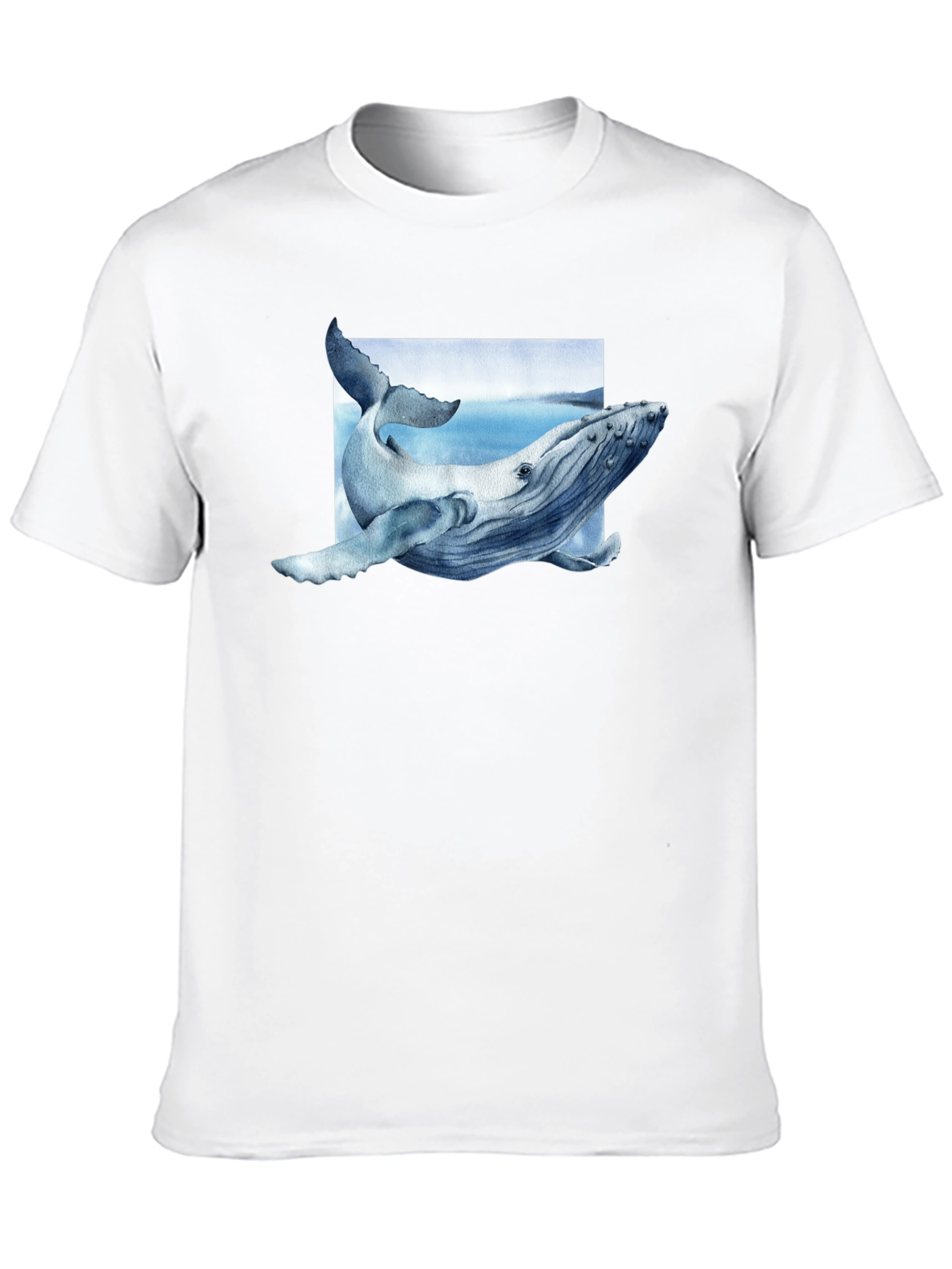 Whale Graphic Tee - Aquatic Art Shirt