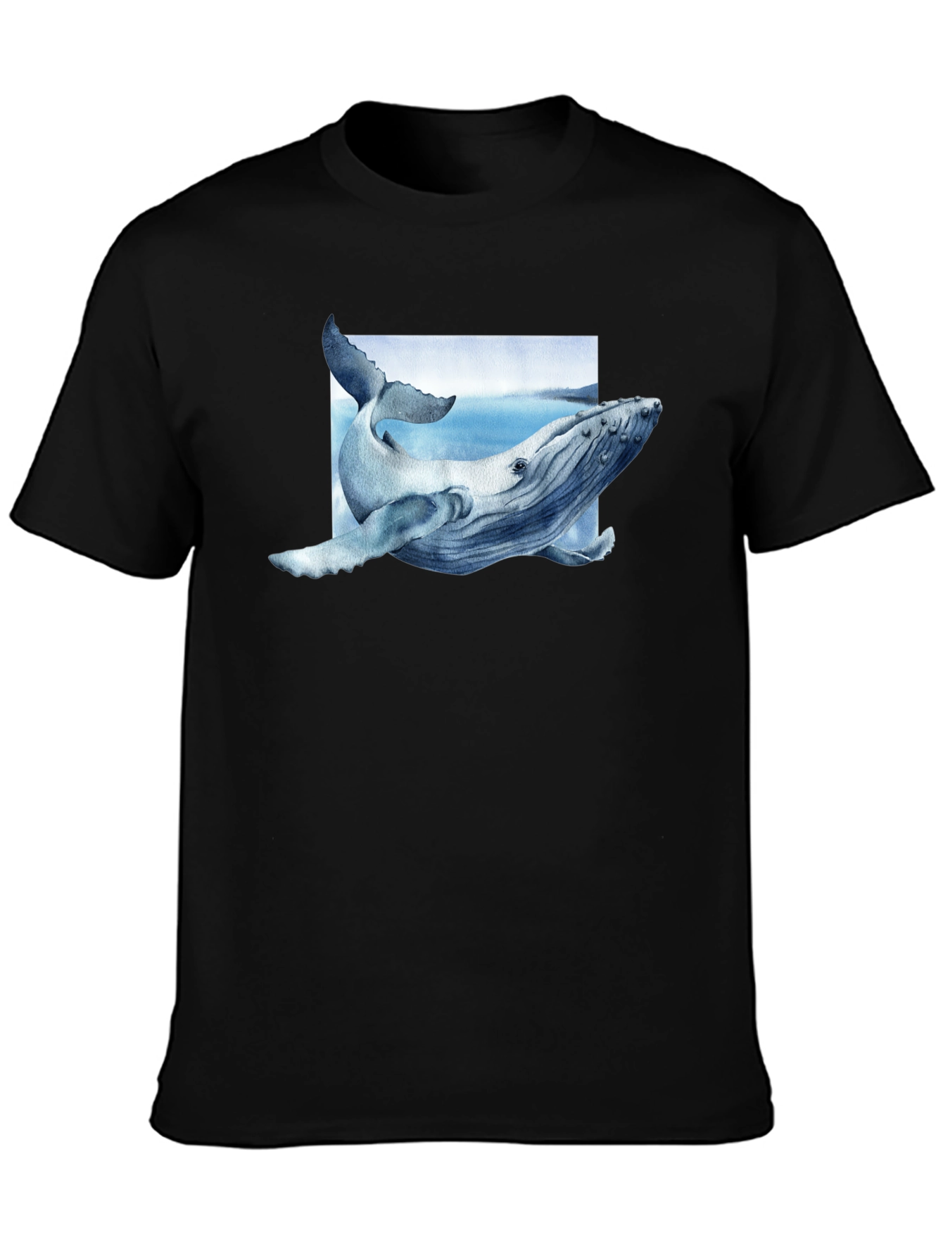 Whale Graphic Tee - Aquatic Art Shirt