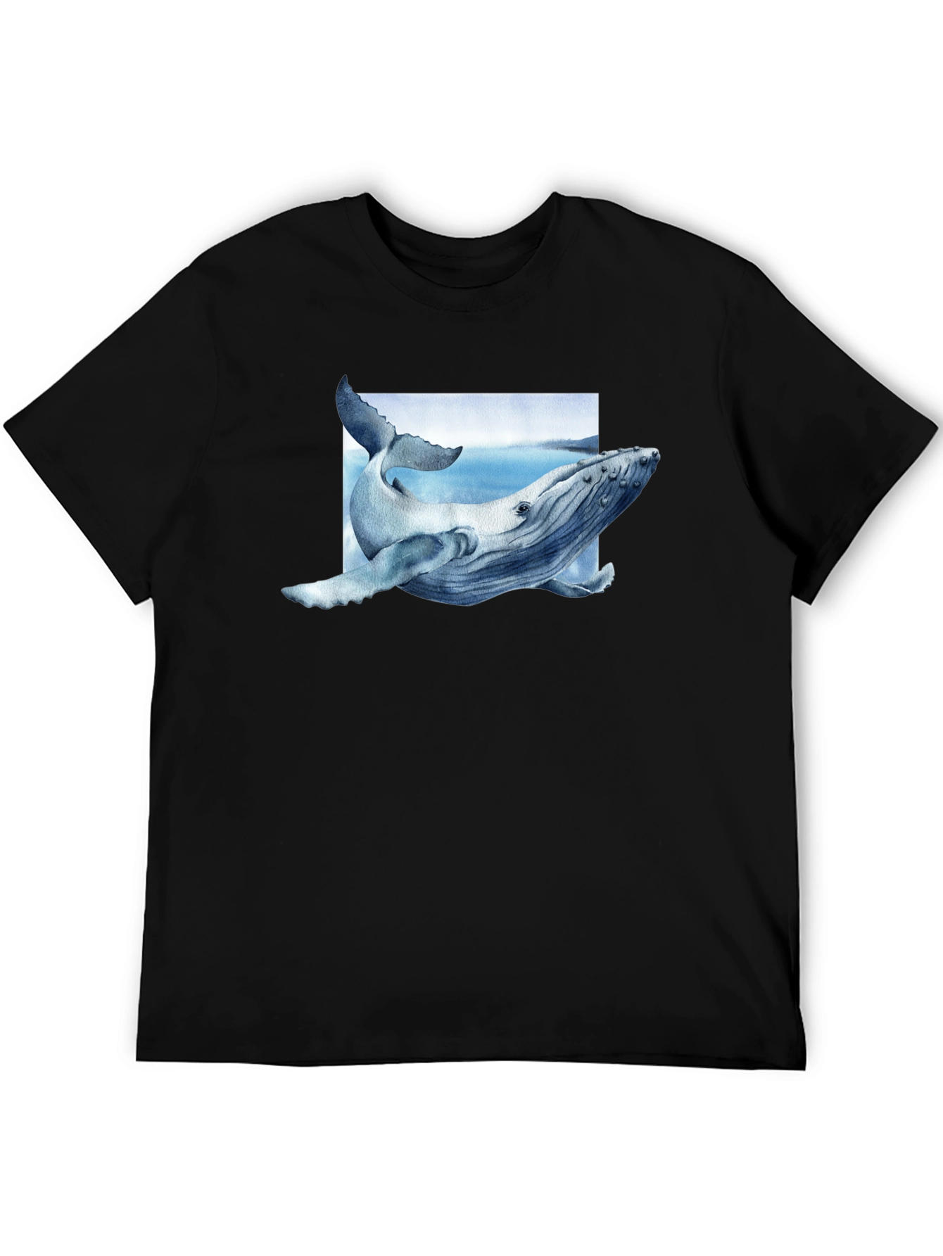 Whale Graphic Tee - Aquatic Art Shirt