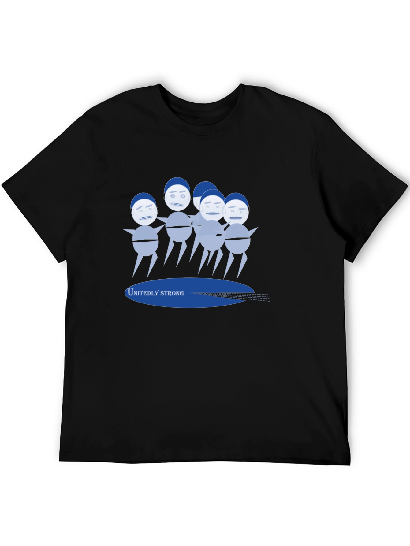 Unitedly Strong Graphic Tee - Mens Black T-Shirt
