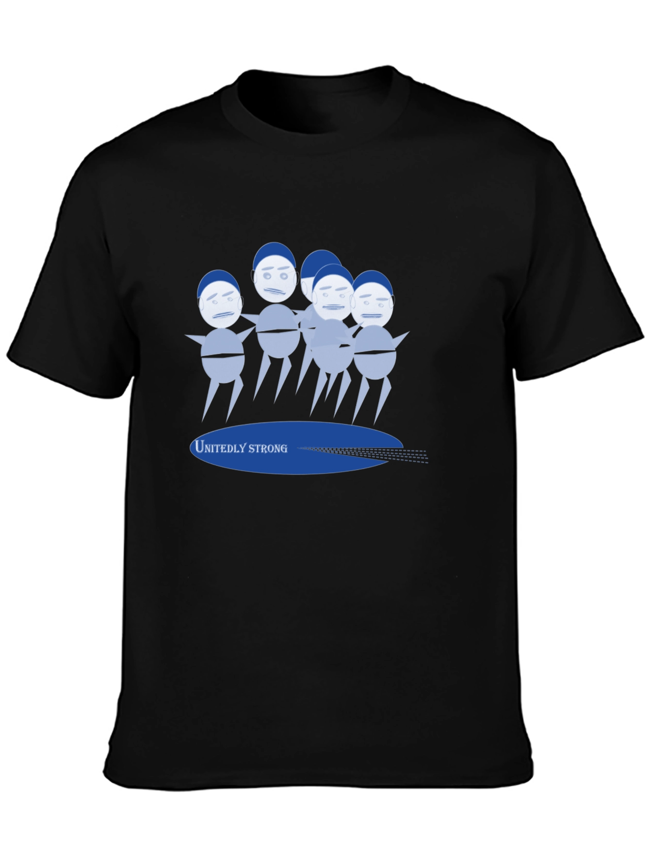 Unitedly Strong Graphic Tee - Mens Black T-Shirt