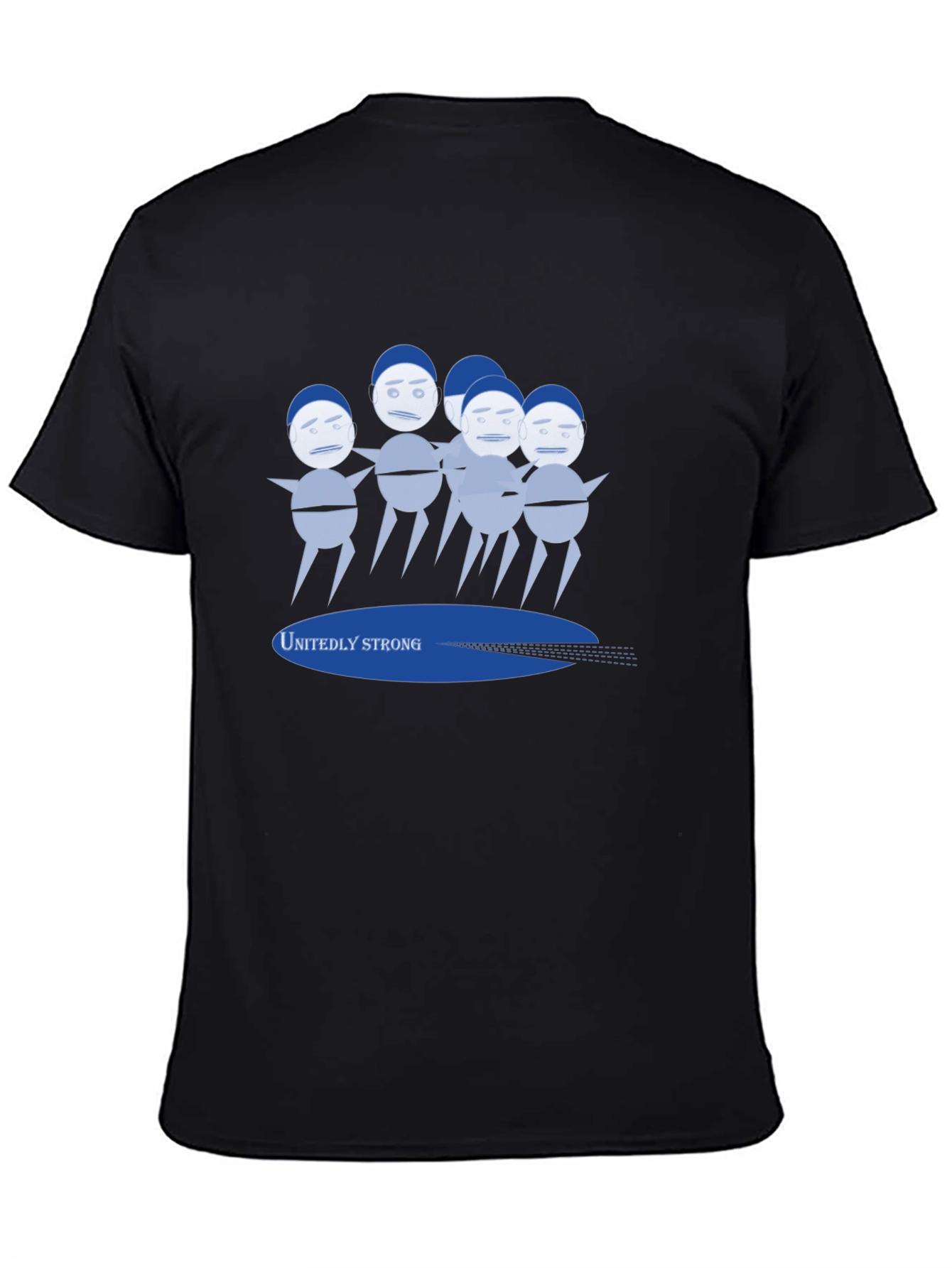 Unitedly Strong Graphic Tee - Mens Black T-Shirt