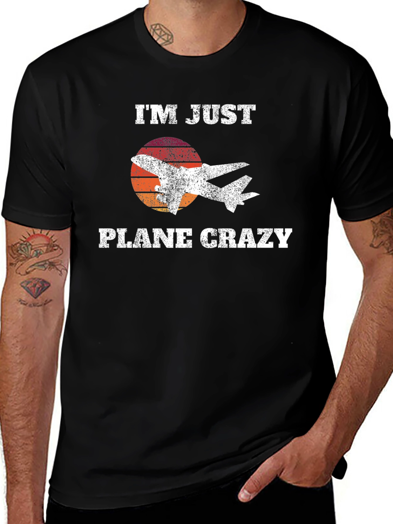 Im Just Plane Crazy T-Shirt - Aviation Lover Gift