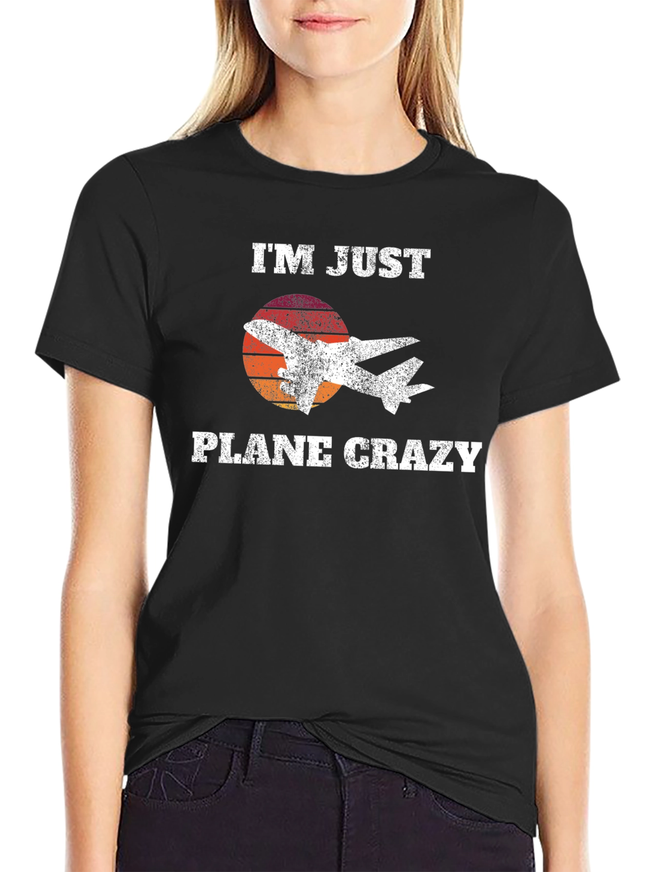 Im Just Plane Crazy T-Shirt - Aviation Lover Gift