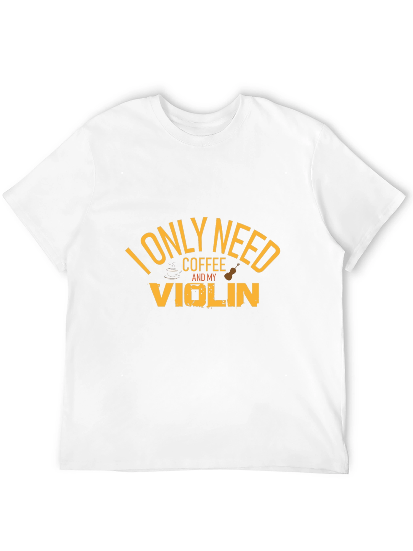 Coffee and Violin Graphic T-Shirt