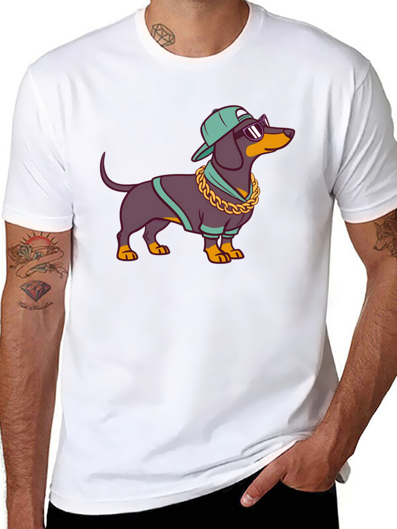 Cool Dachshund Graphic Tee