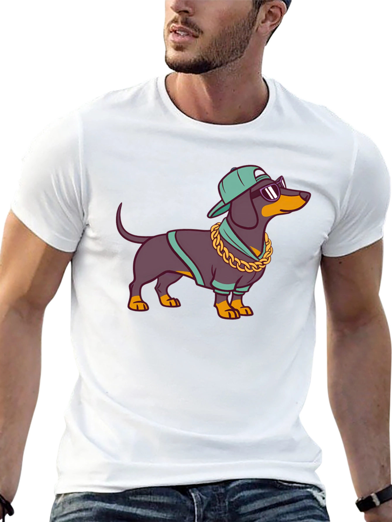 Cool Dachshund Graphic Tee