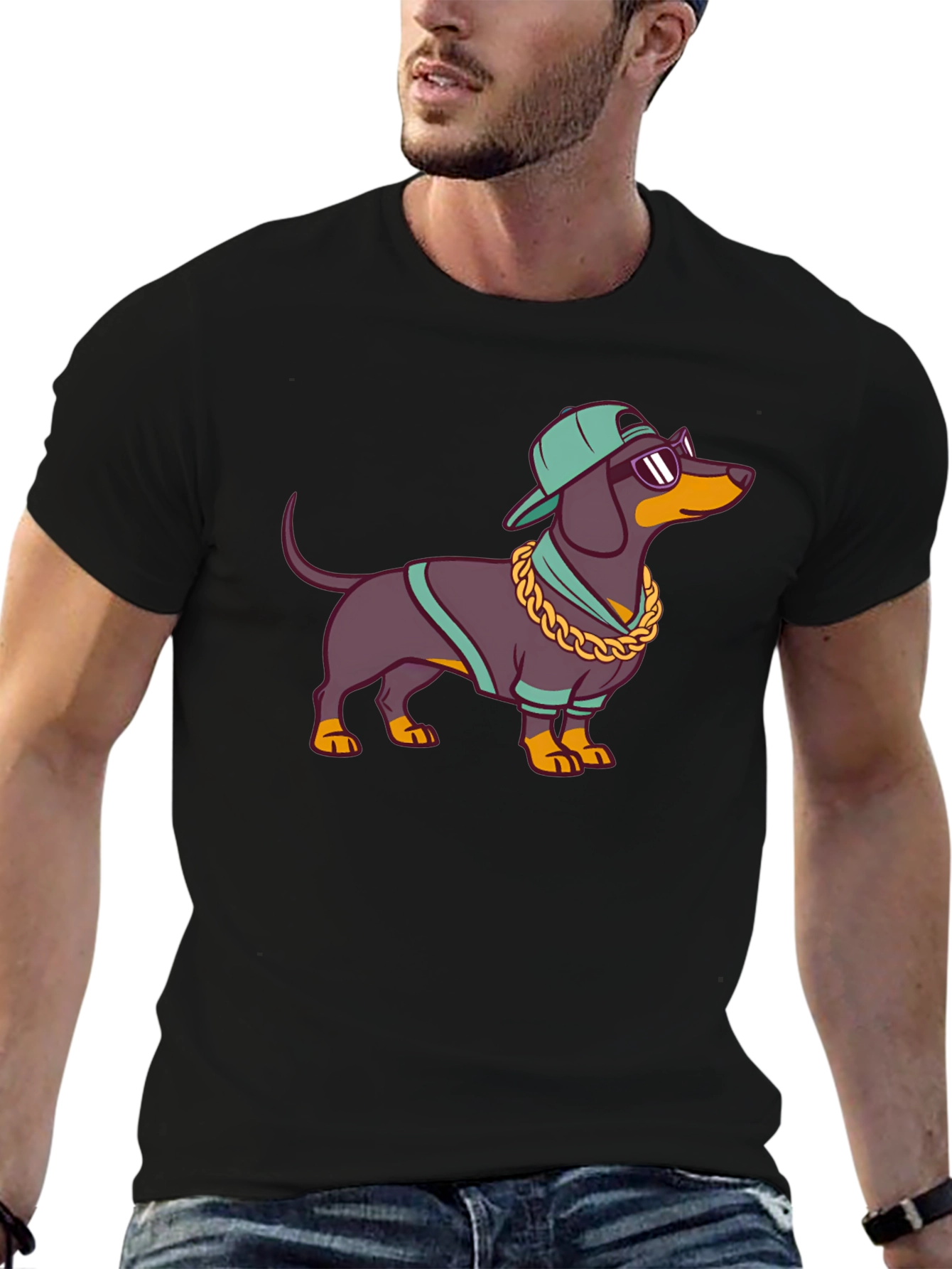 Cool Dachshund Graphic Tee