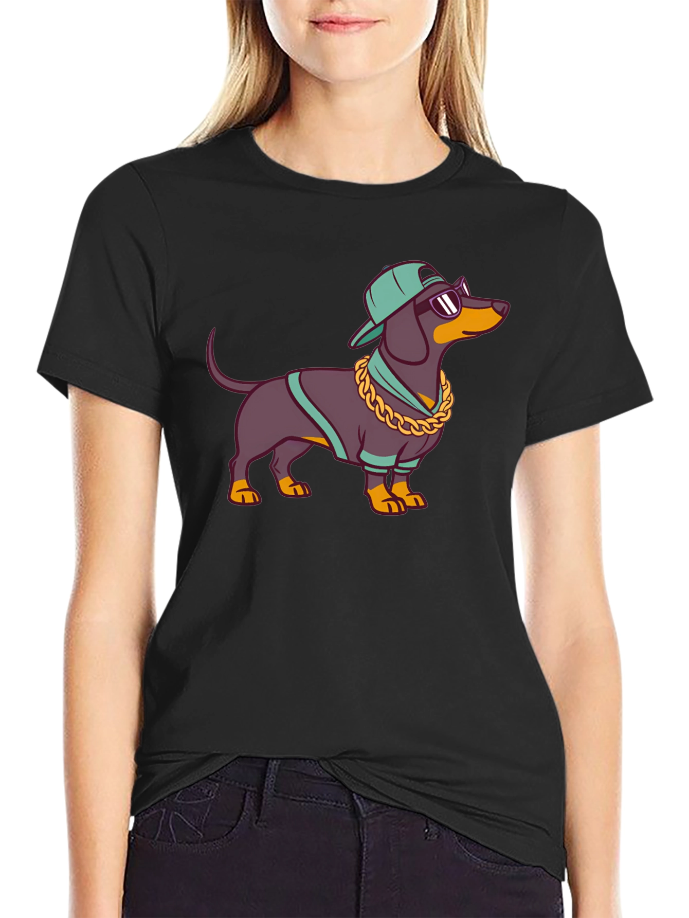 Cool Dachshund Graphic Tee