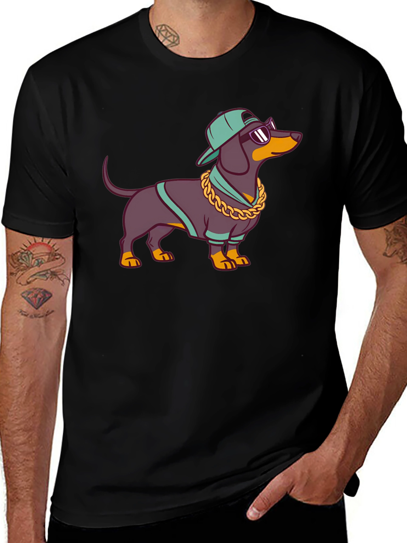 Cool Dachshund Graphic Tee