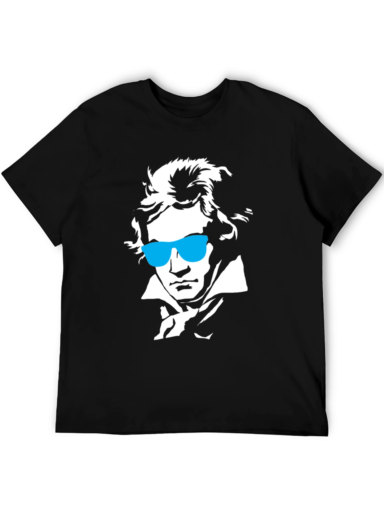 Beethoven Sunglasses Graphic T-Shirt - Black