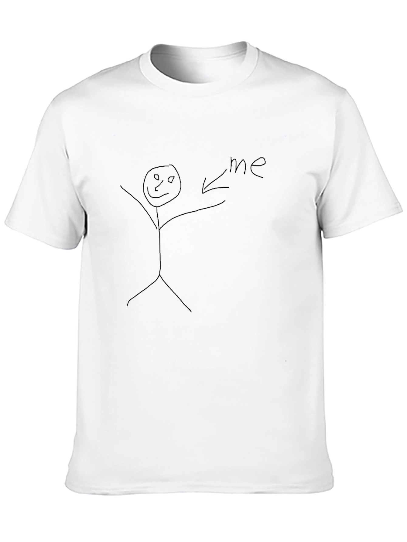Humorous Stick Figure T-Shirt
