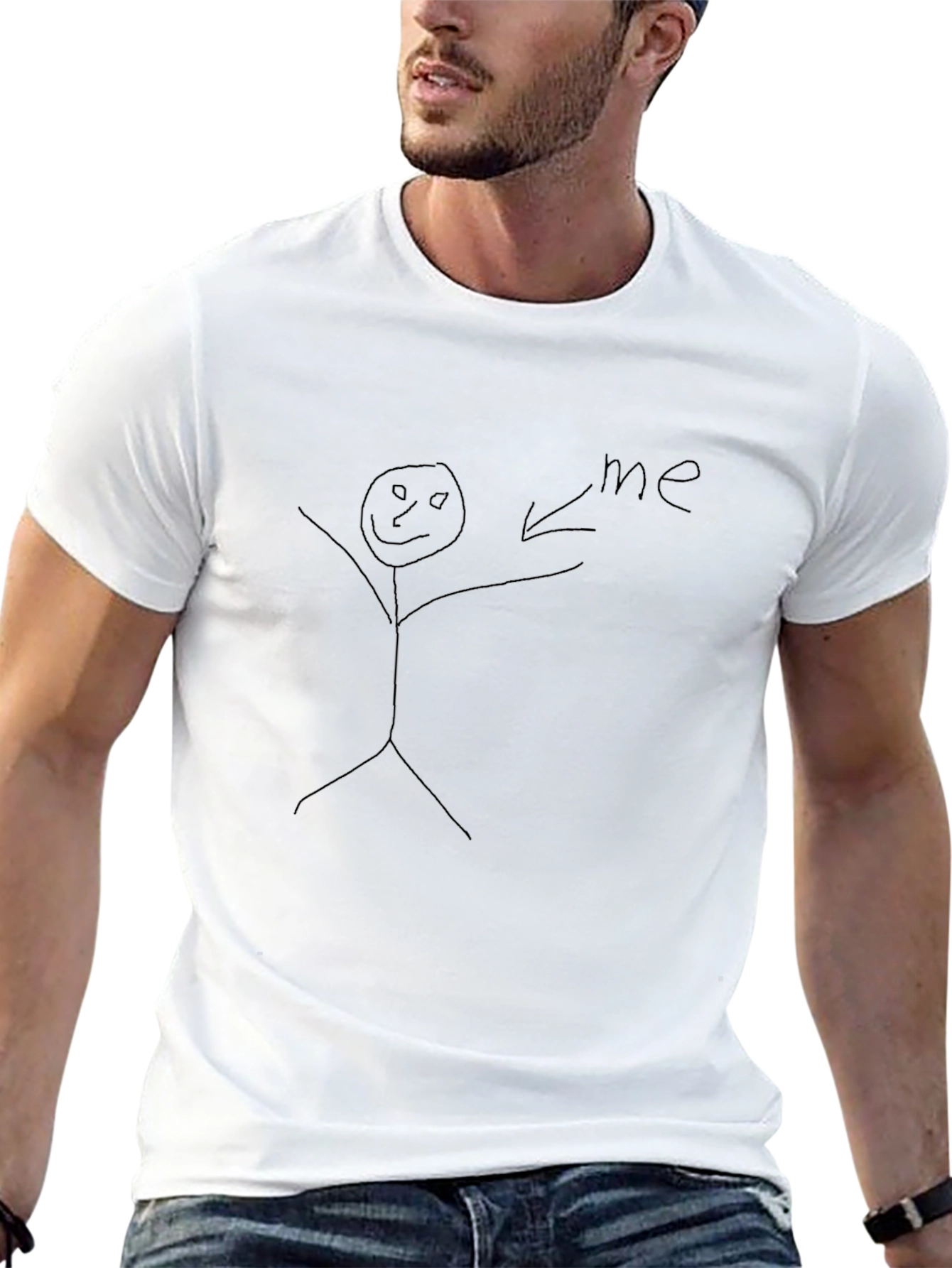 Humorous Stick Figure T-Shirt
