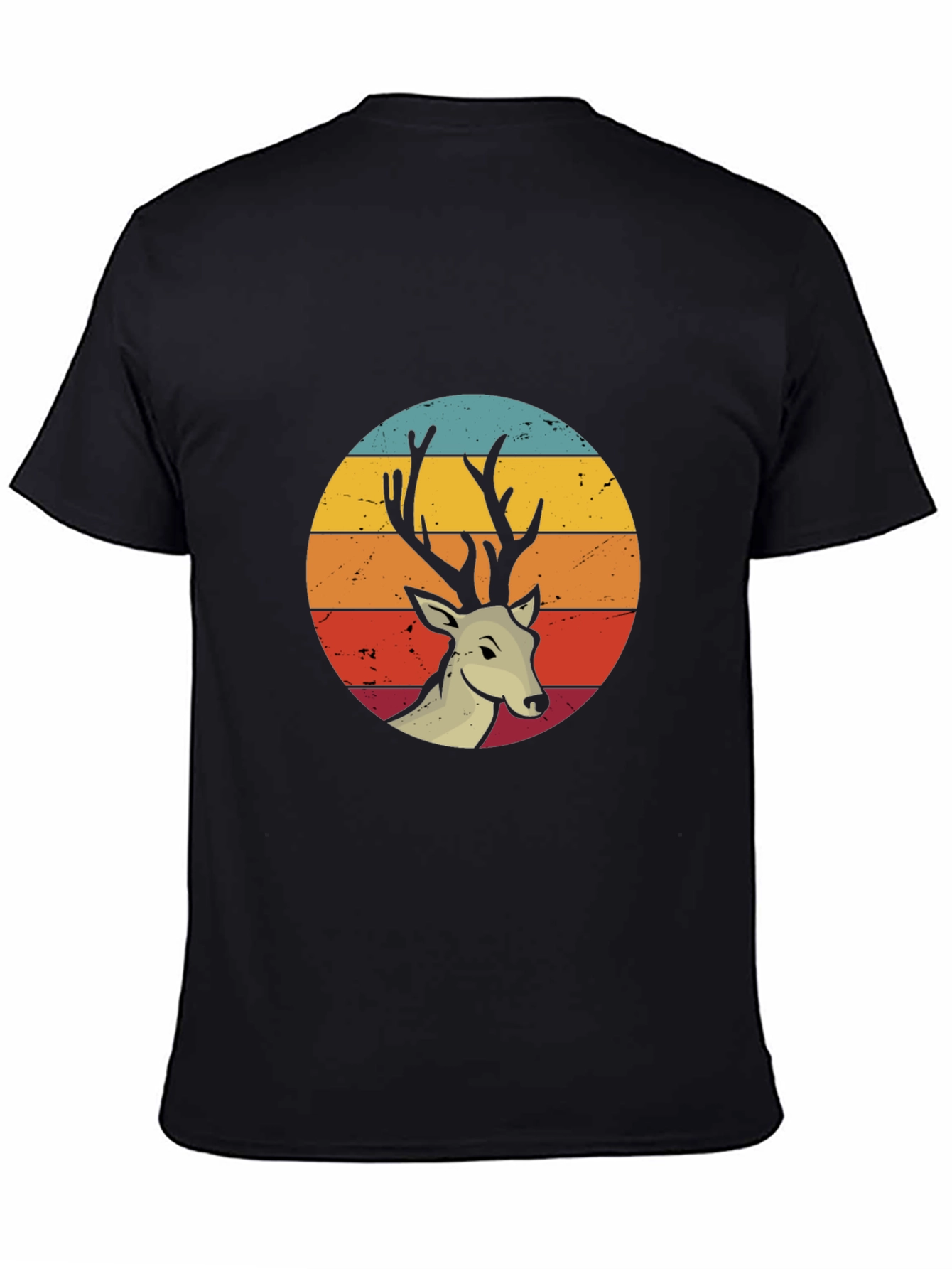 Retro Deer Graphic Tee - Nature Lovers Shirt