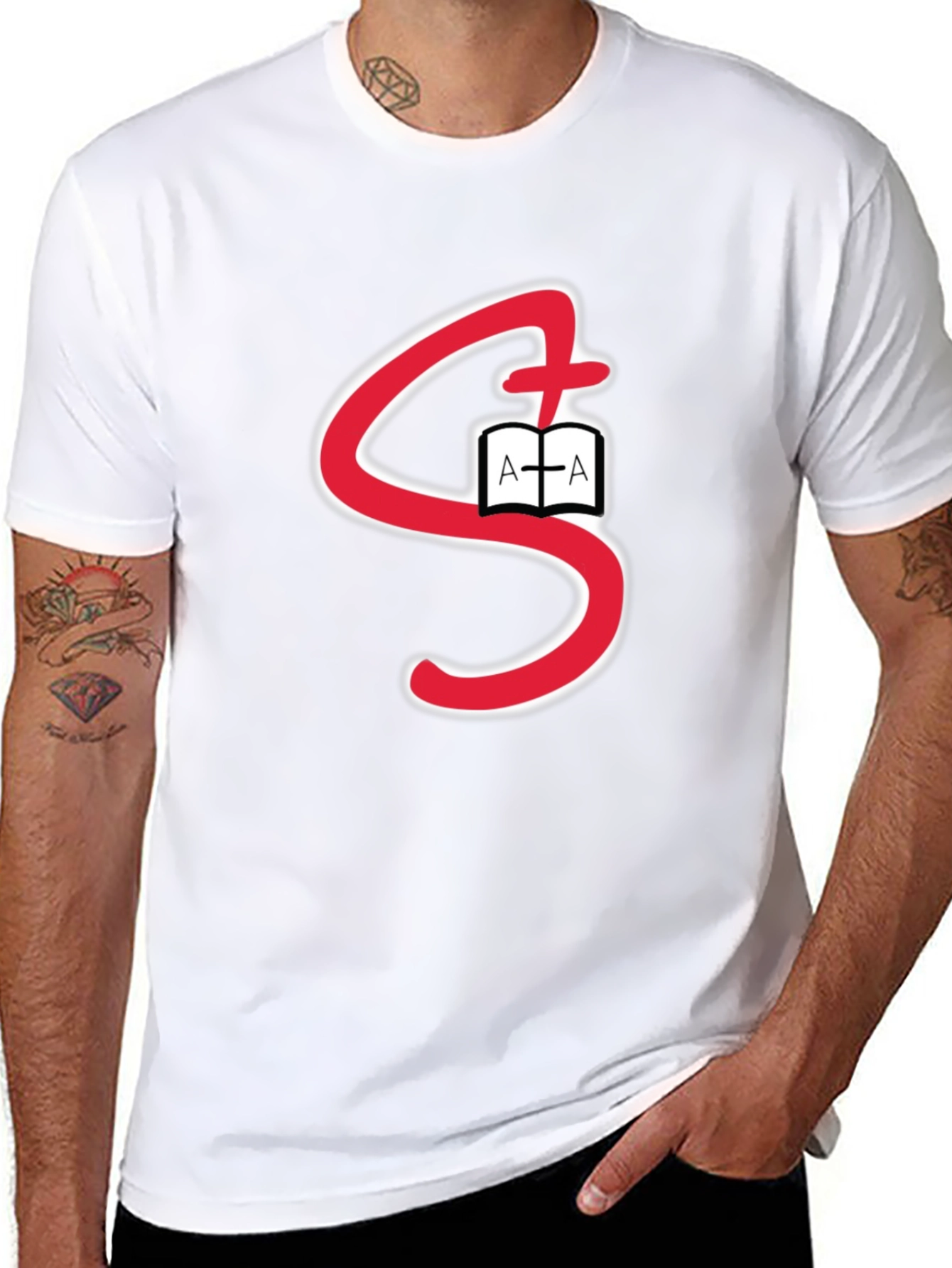 Christian S-Cross T-Shirt - Faith-Inspired Tee