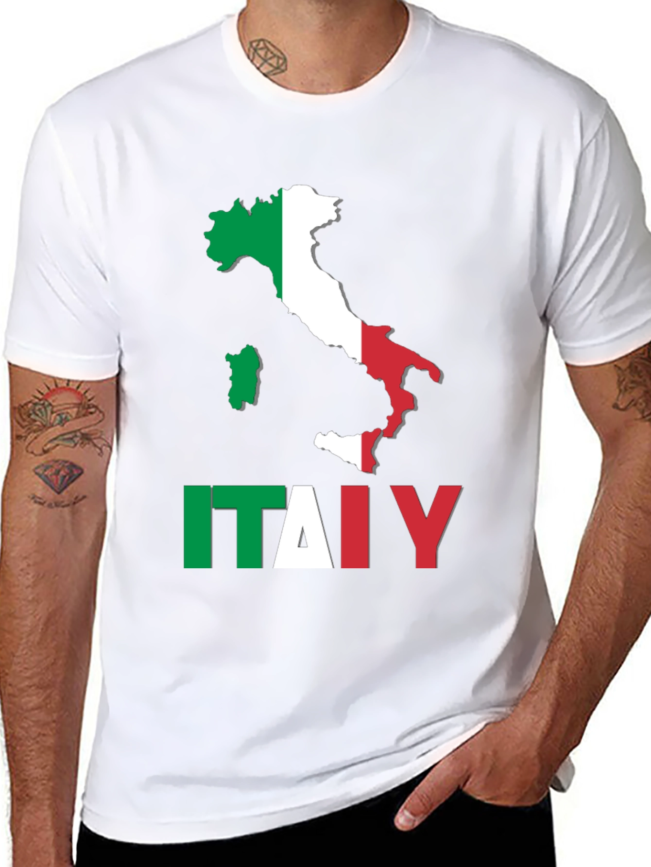 Italy Map Flag T-Shirt - Italian Pride