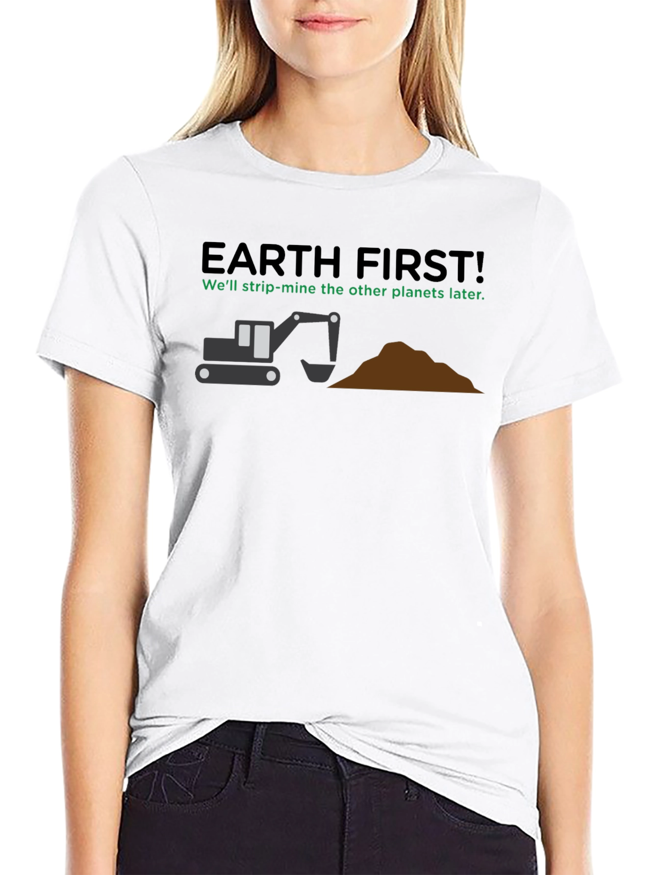 Earth First Strip Mine T-Shirt: Funny Graphic Tee