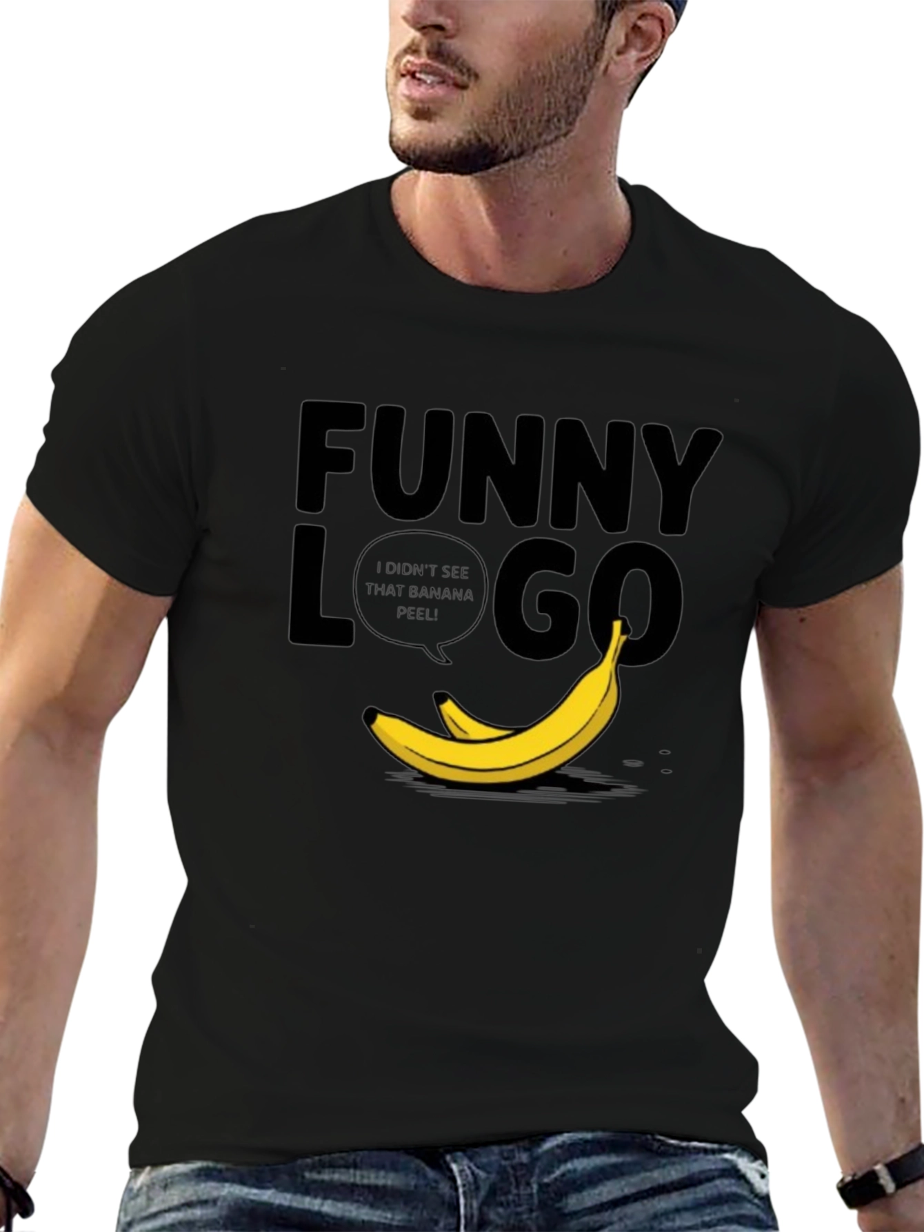 Funny Logo Banana Peel T-Shirt