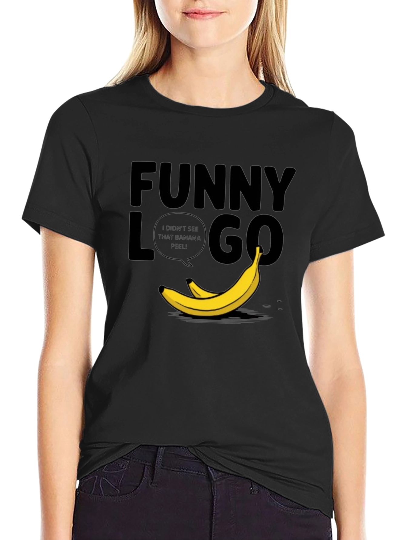 Funny Logo Banana Peel T-Shirt