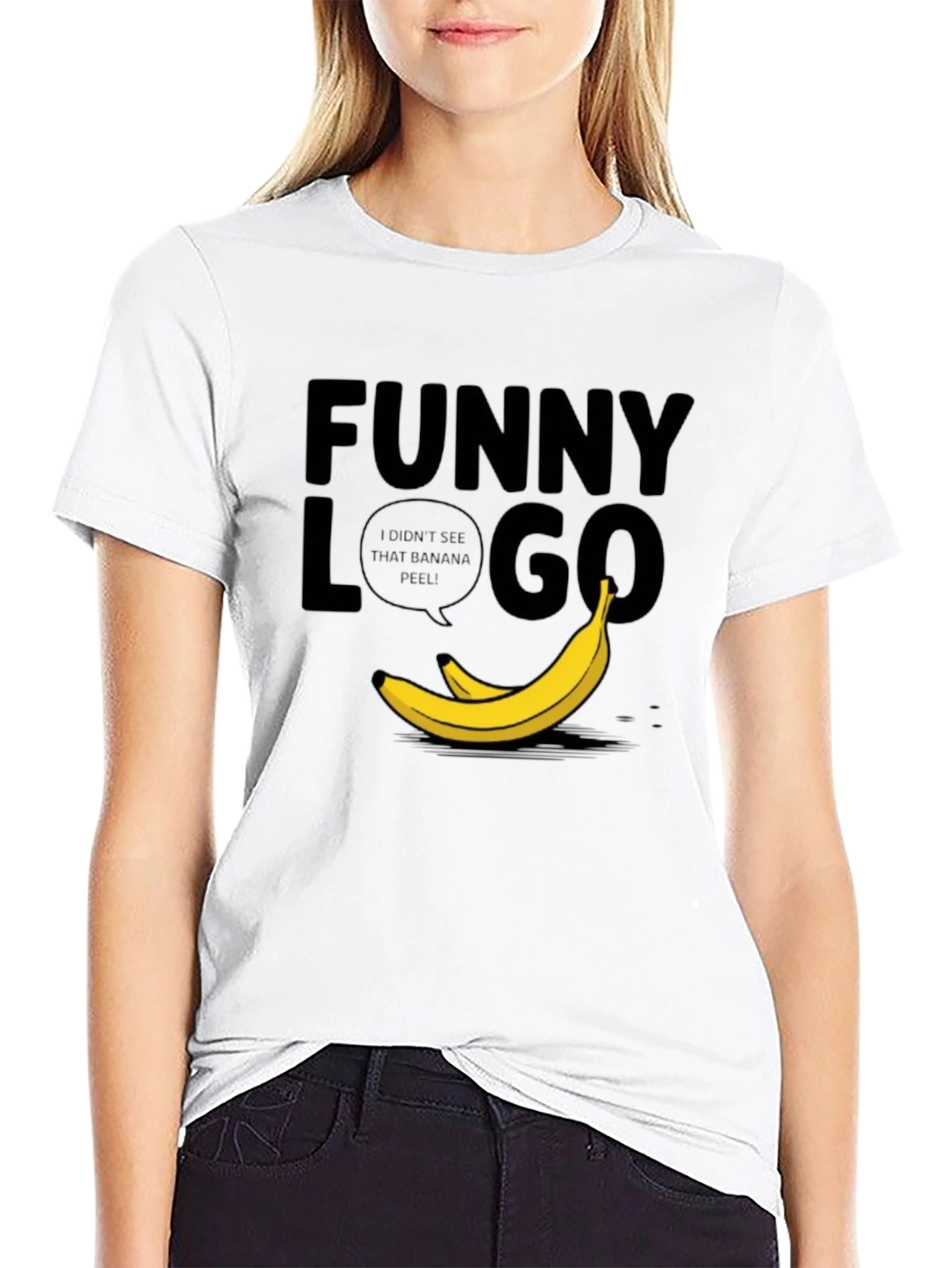 Funny Logo Banana Peel T-Shirt