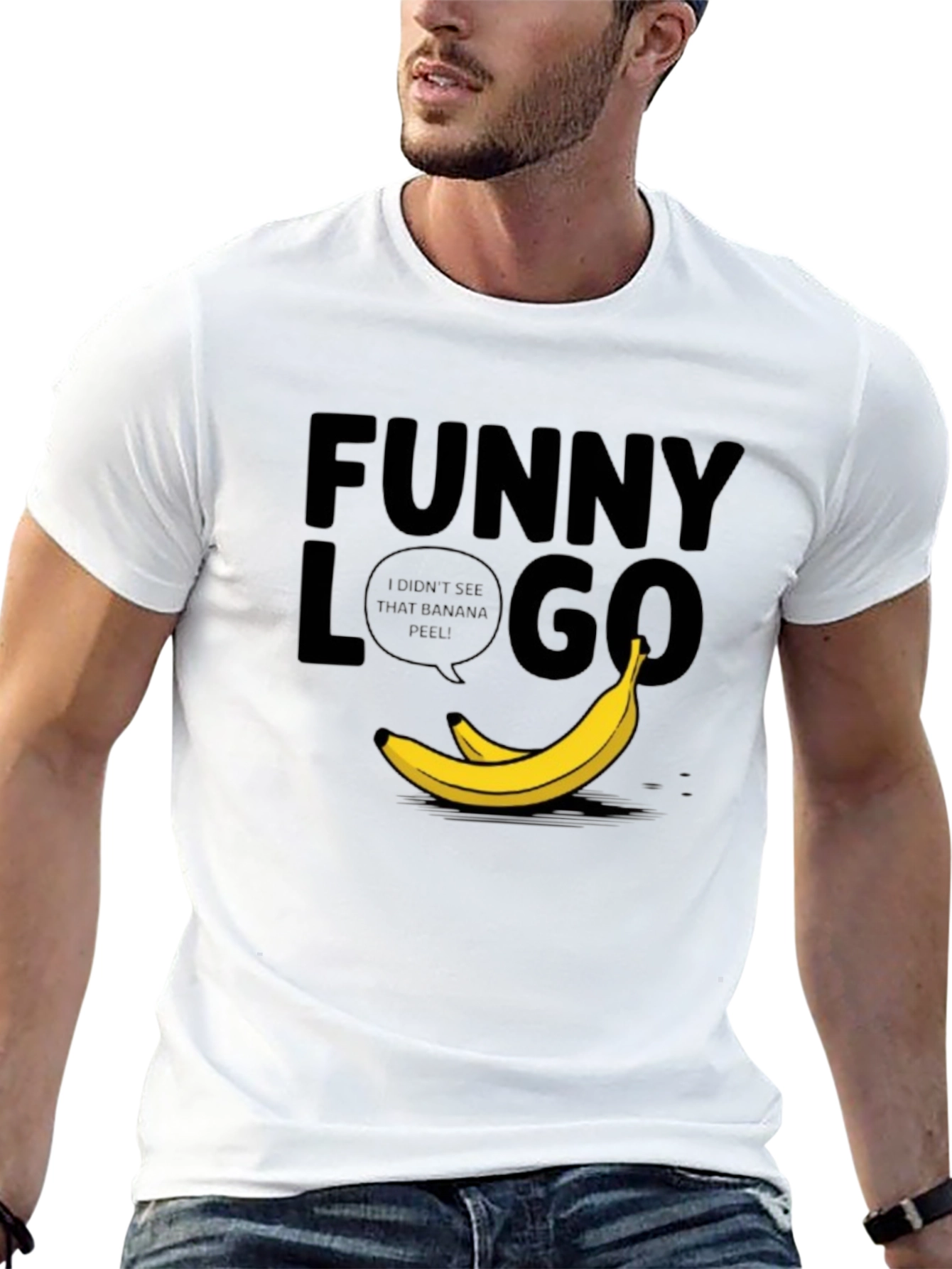 Funny Logo Banana Peel T-Shirt