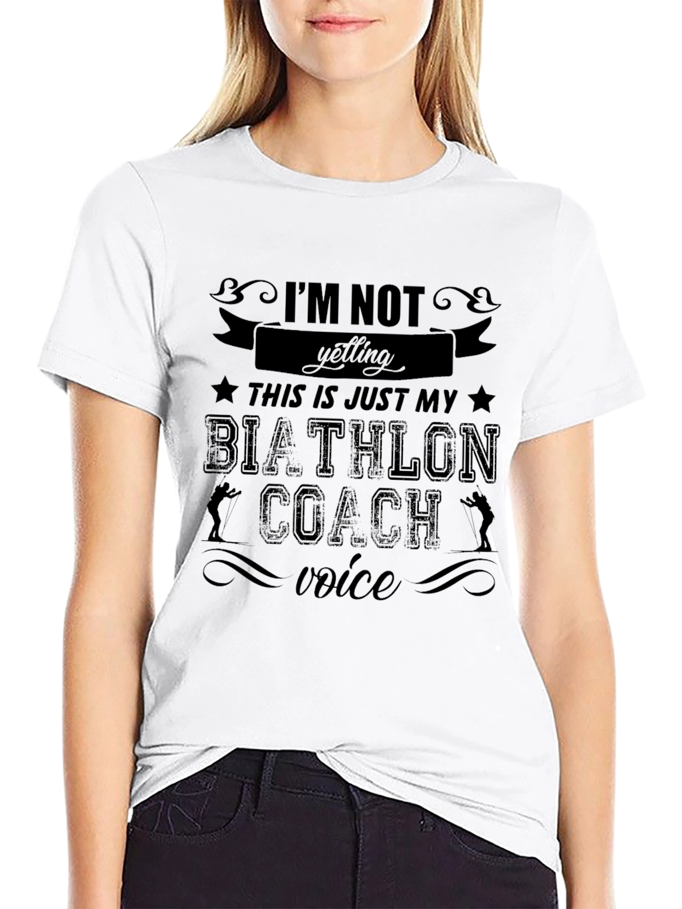 Biathlon Coach Voice T-Shirt - Funny Athlete Tee