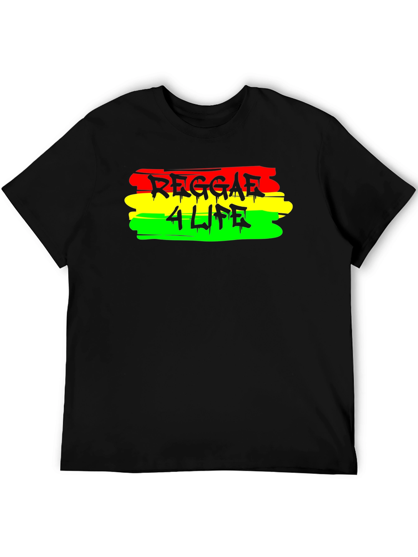 Reggae 4 Life Black T-Shirt