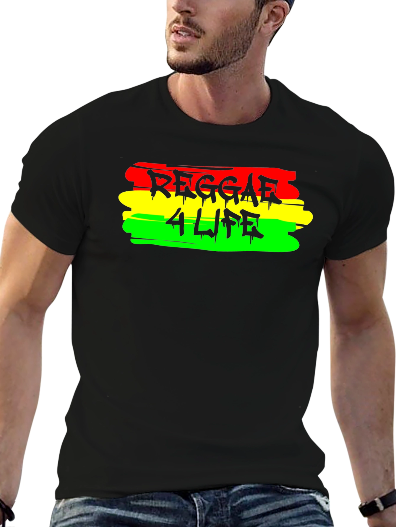 Reggae 4 Life Black T-Shirt