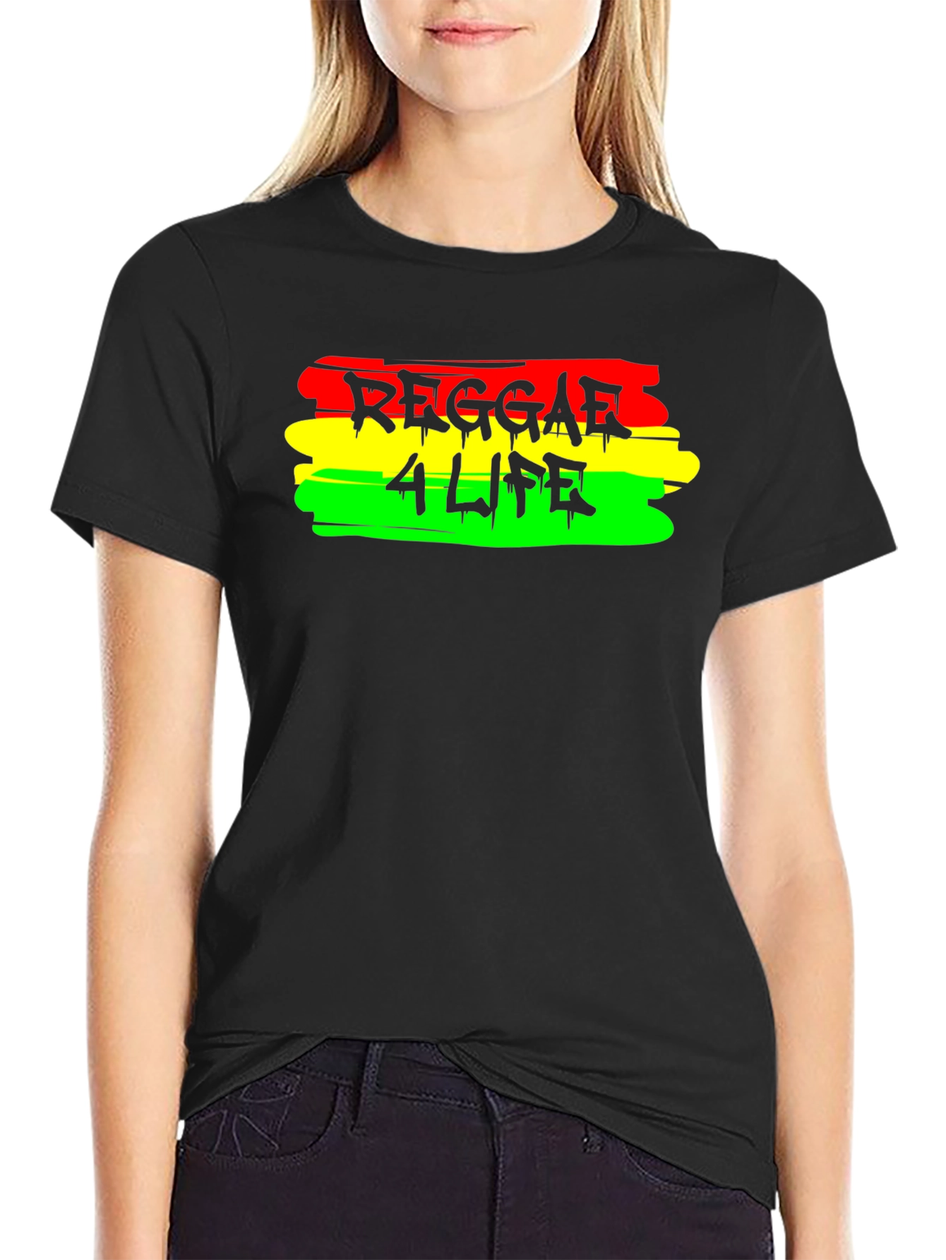 Reggae 4 Life Black T-Shirt