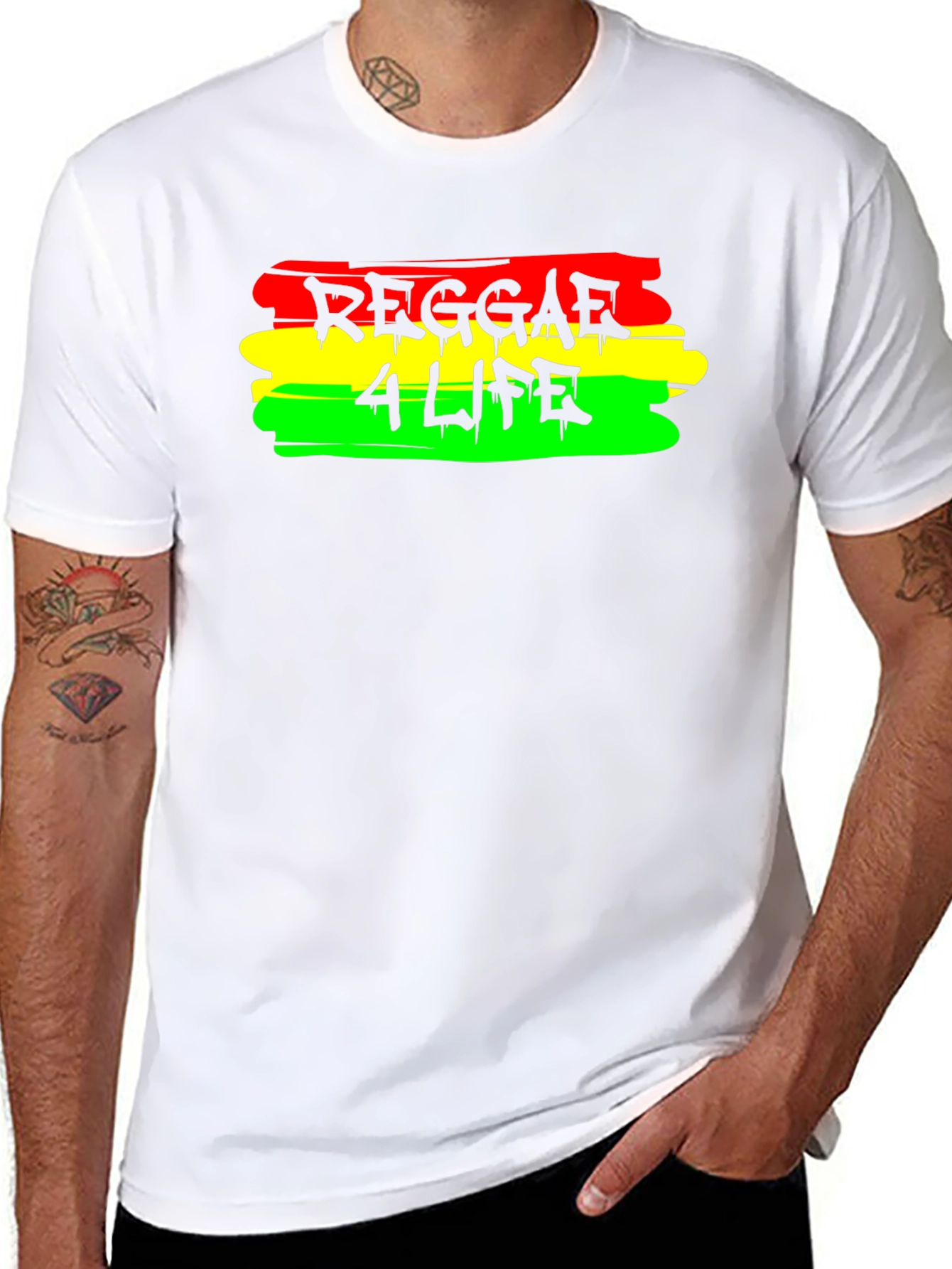 Reggae 4 Life Black T-Shirt