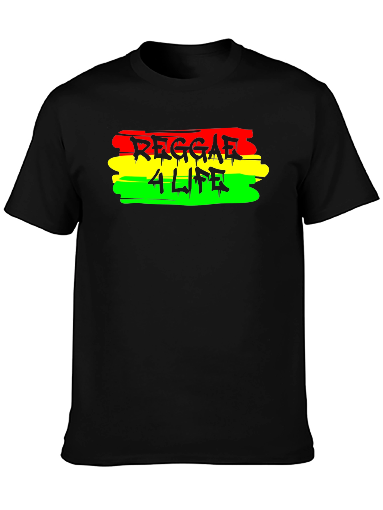 Reggae 4 Life Black T-Shirt